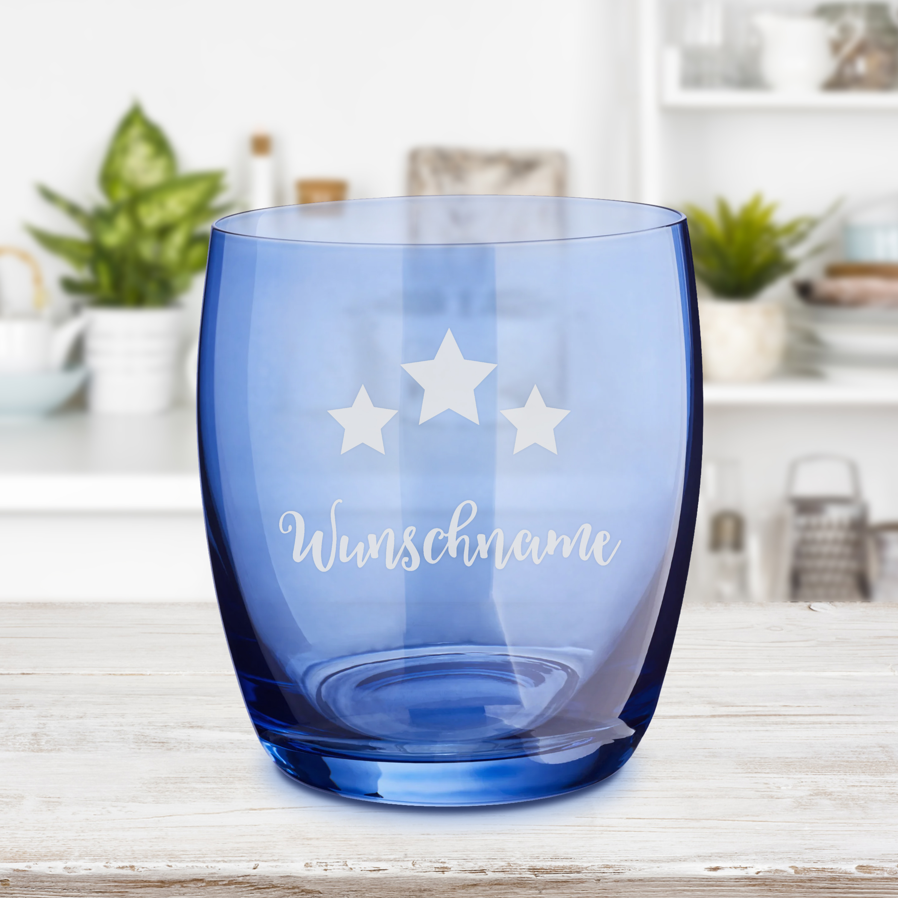 Trinkglas "Farbig" Blau 5