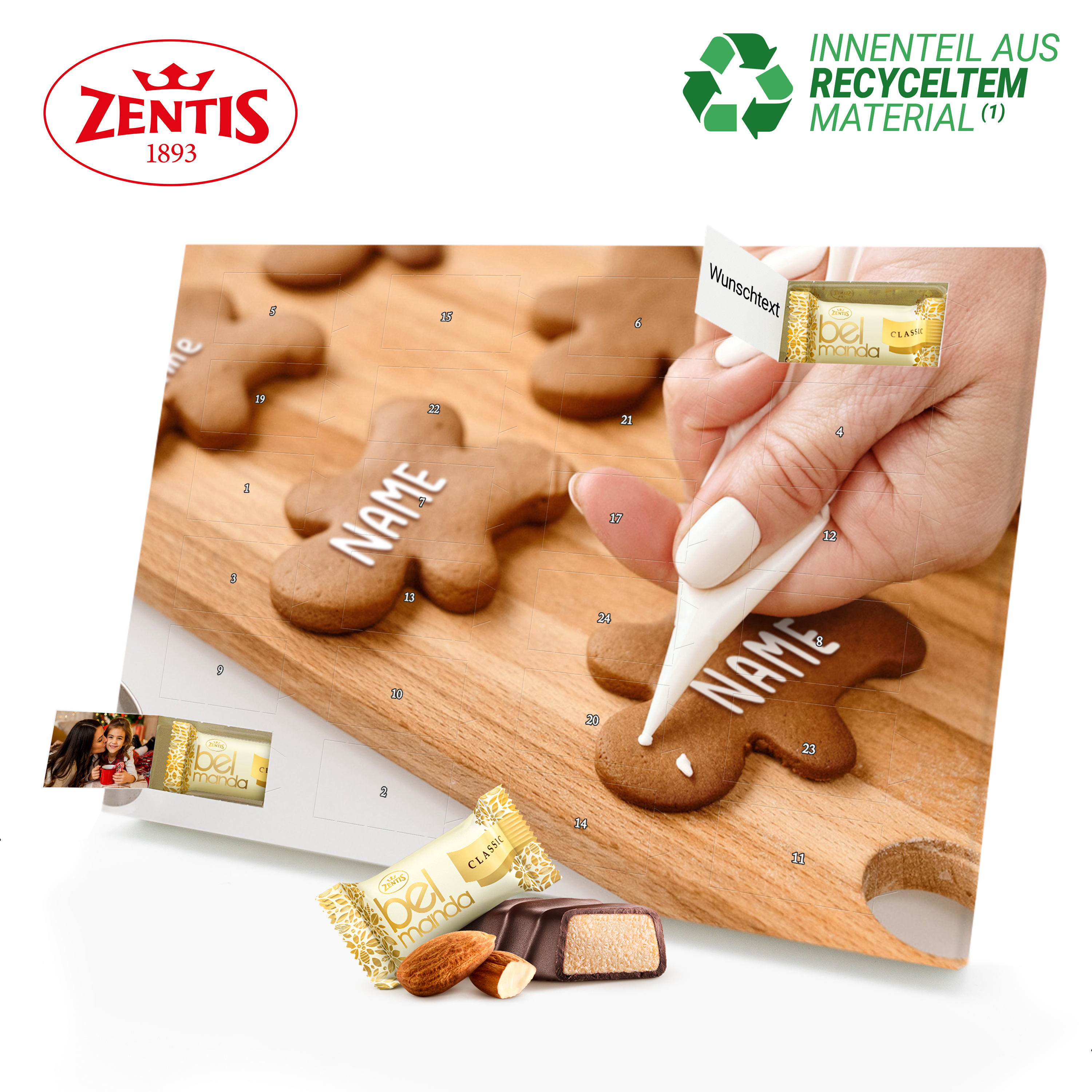 Namens-Adventskalender Marzipan 1