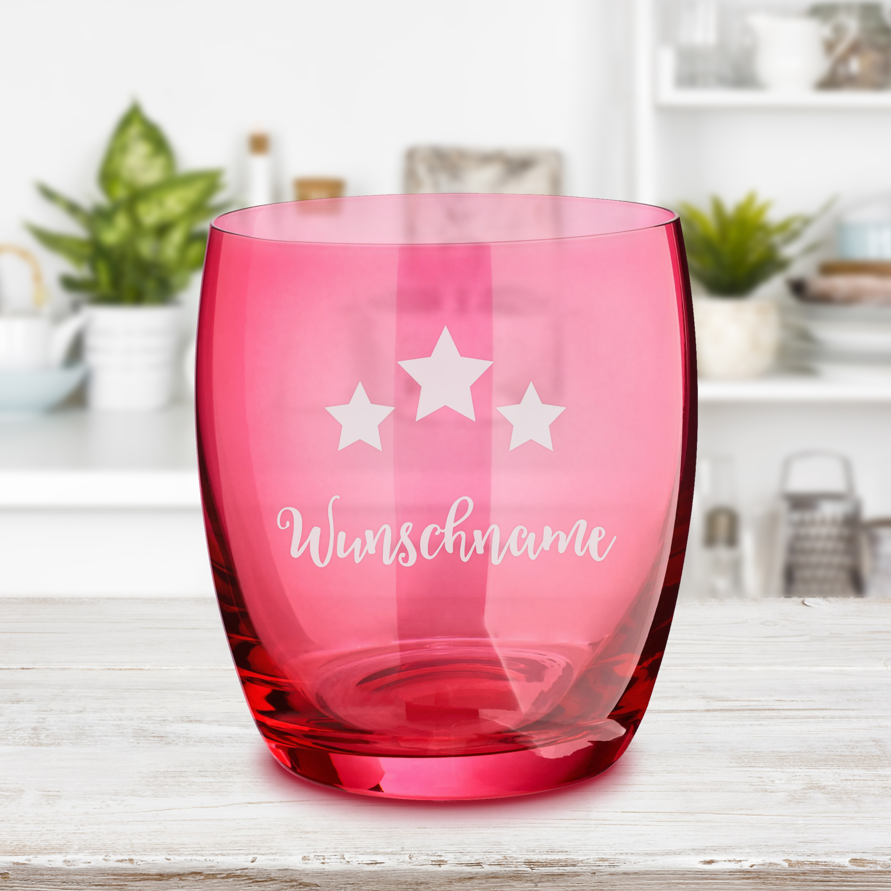 Trinkglas "Farbig" Rot 5