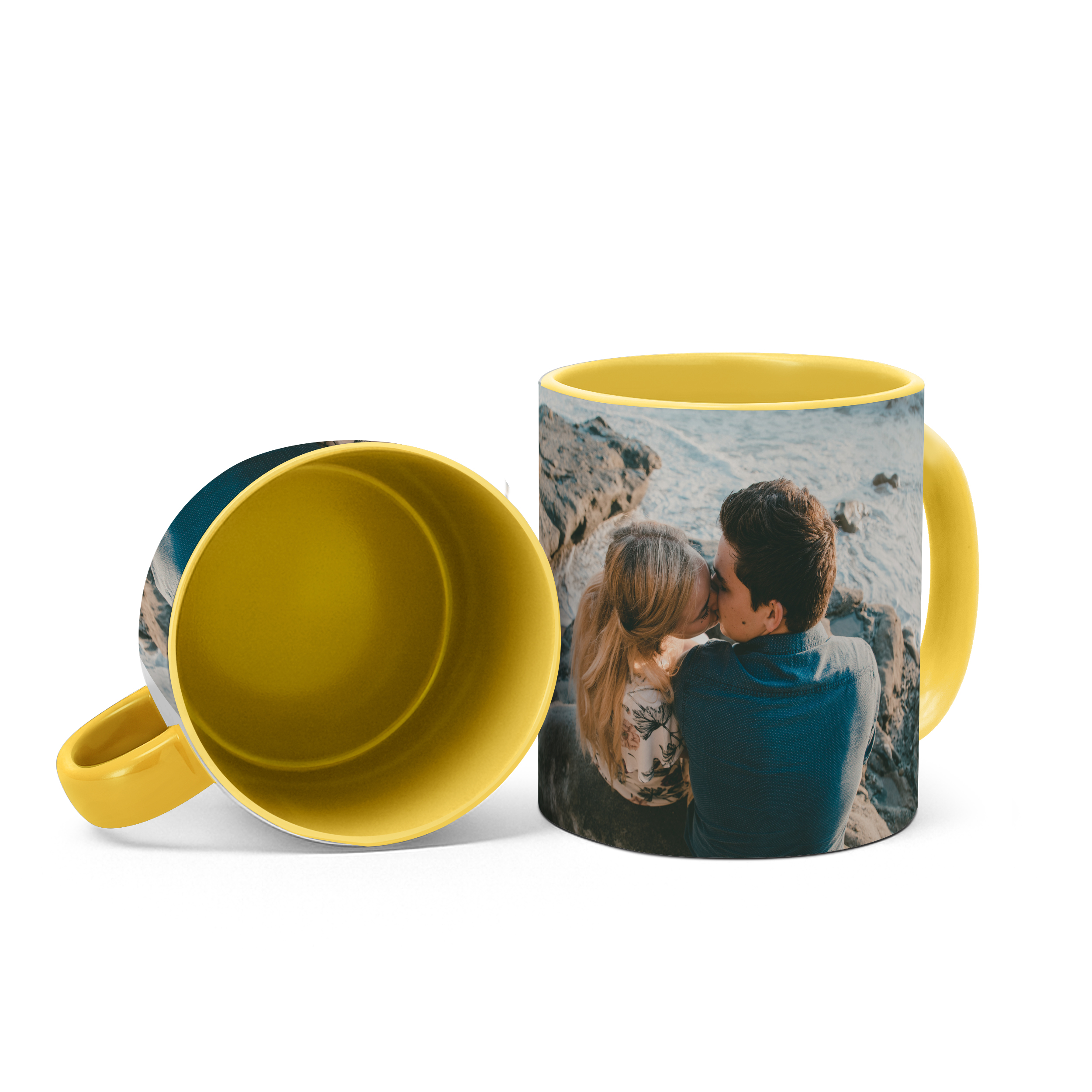 Zweifarbtasse Full-Size Gelb 3