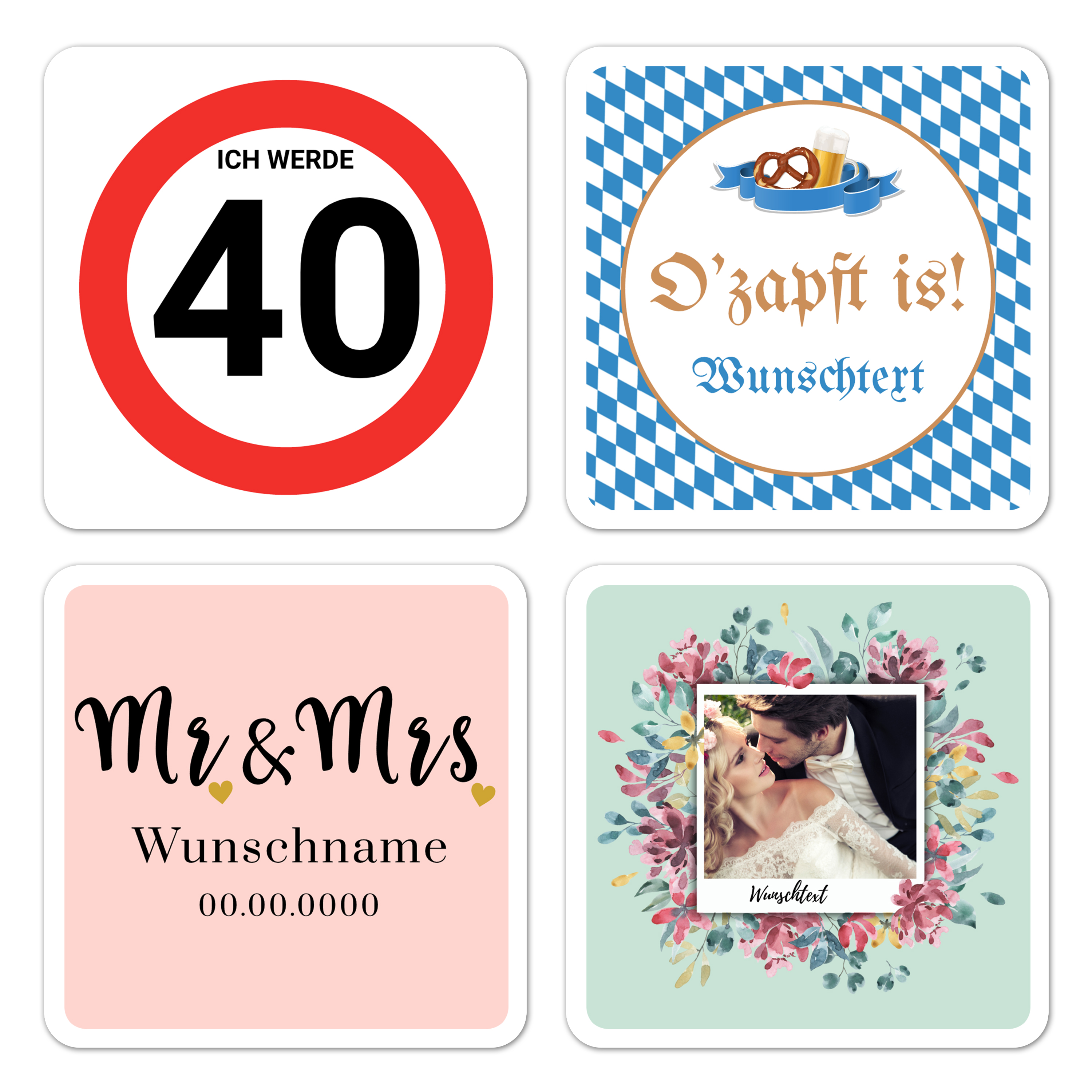 Untersetzer Quadrat Kunststoff 5