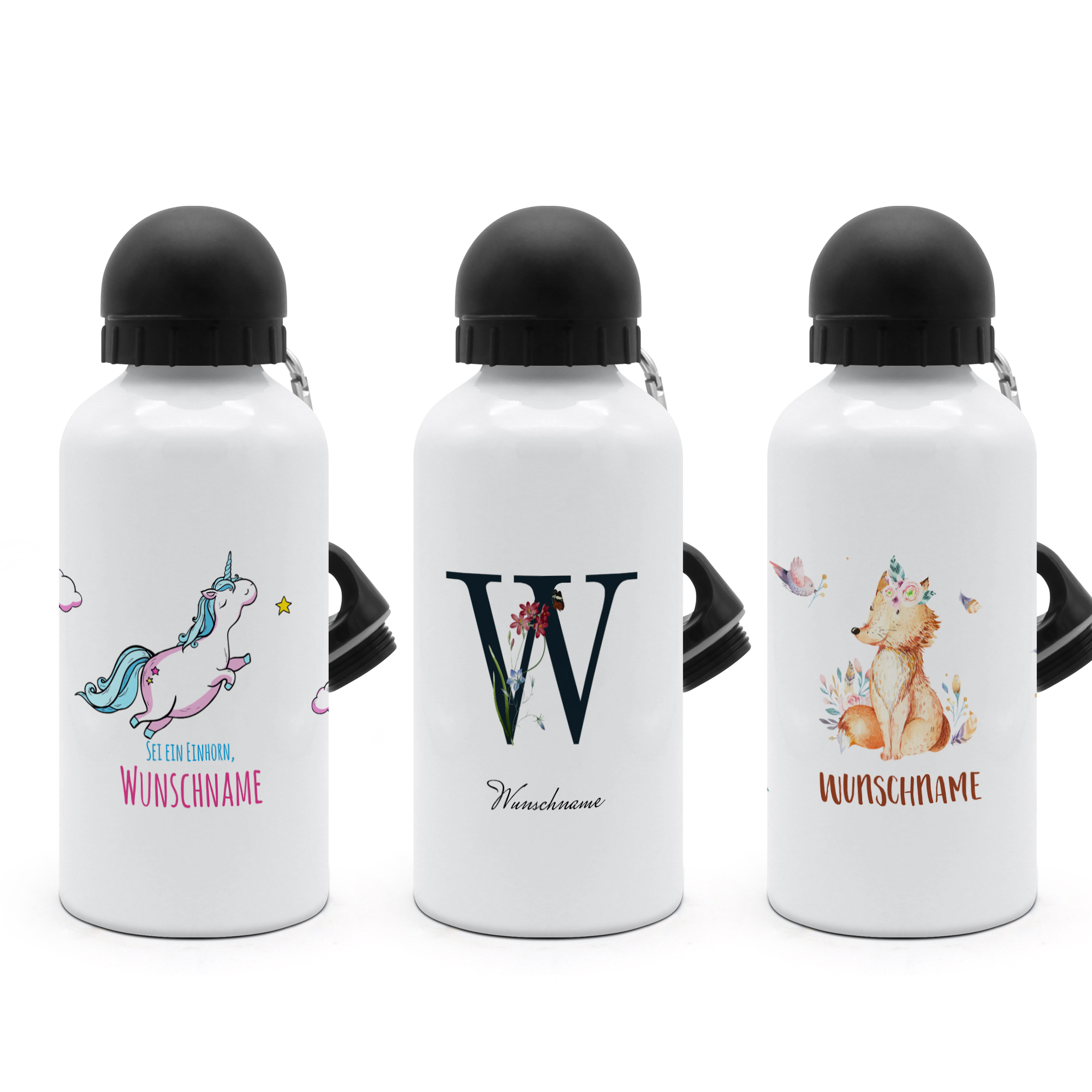 Alu-Trinkflasche Weiß 5