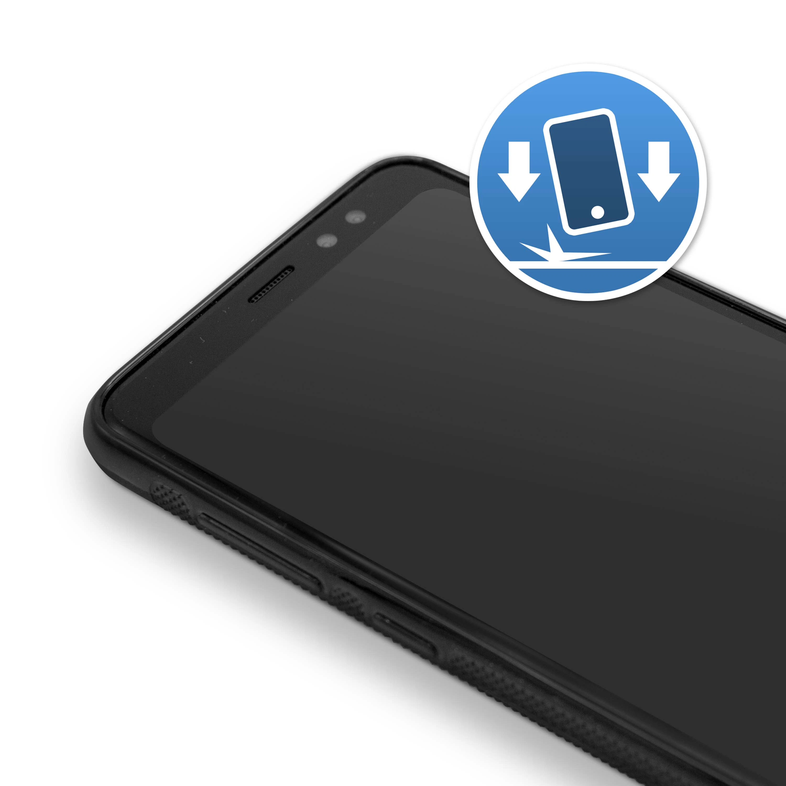 Galaxy A8 (2018) Softcase schwarz 2