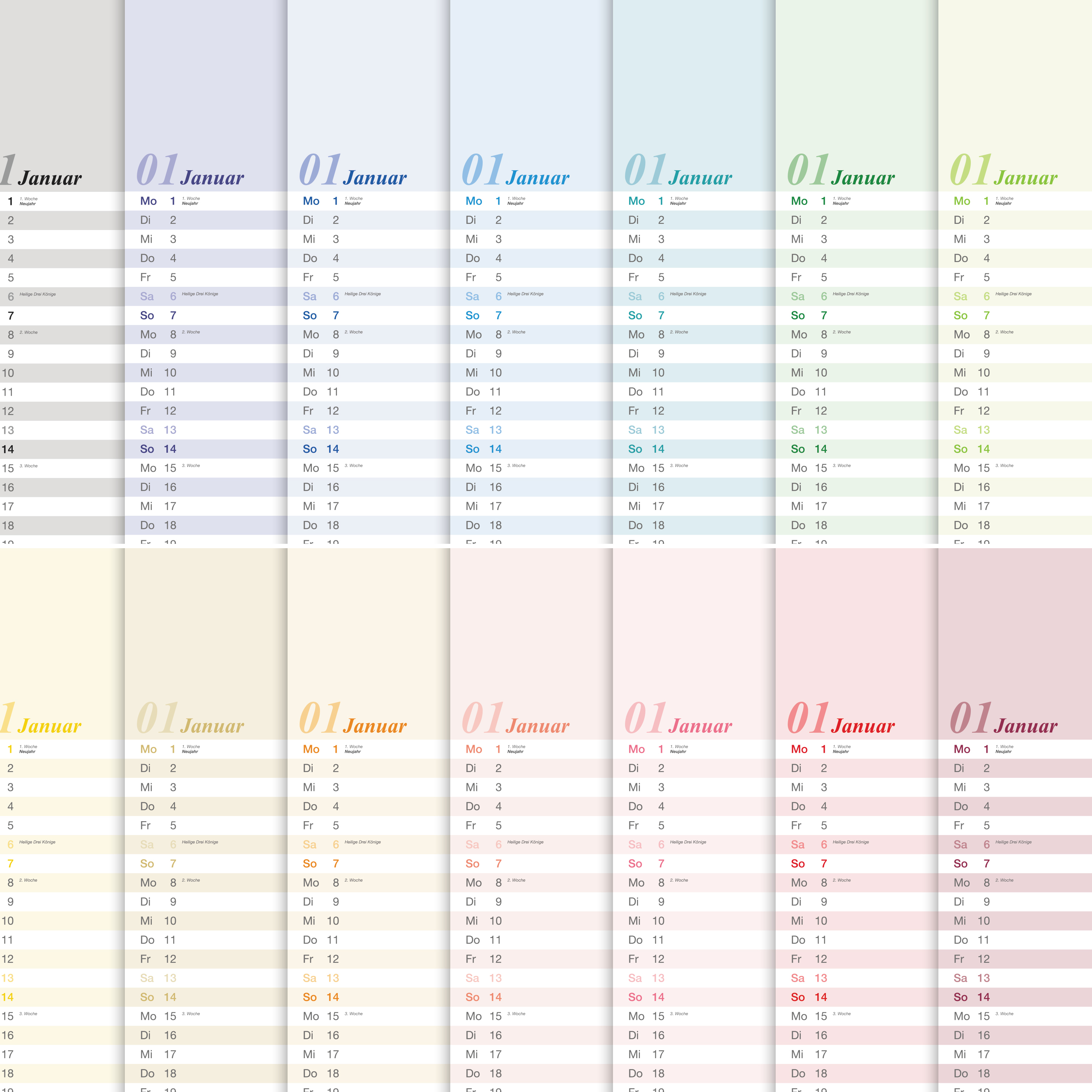 Küchenkalender - Standard 3