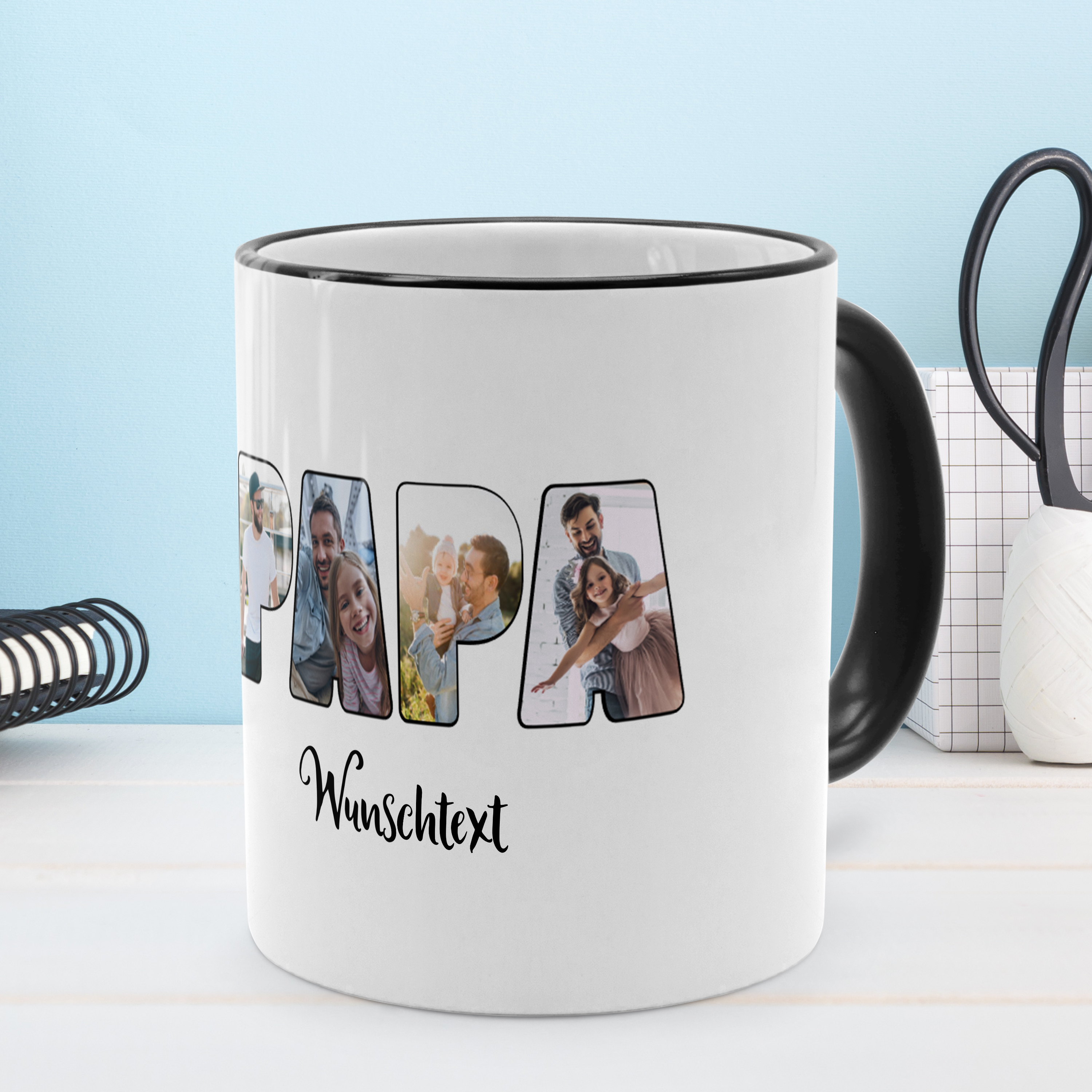 Bester Papa Tasse Schwarz 3