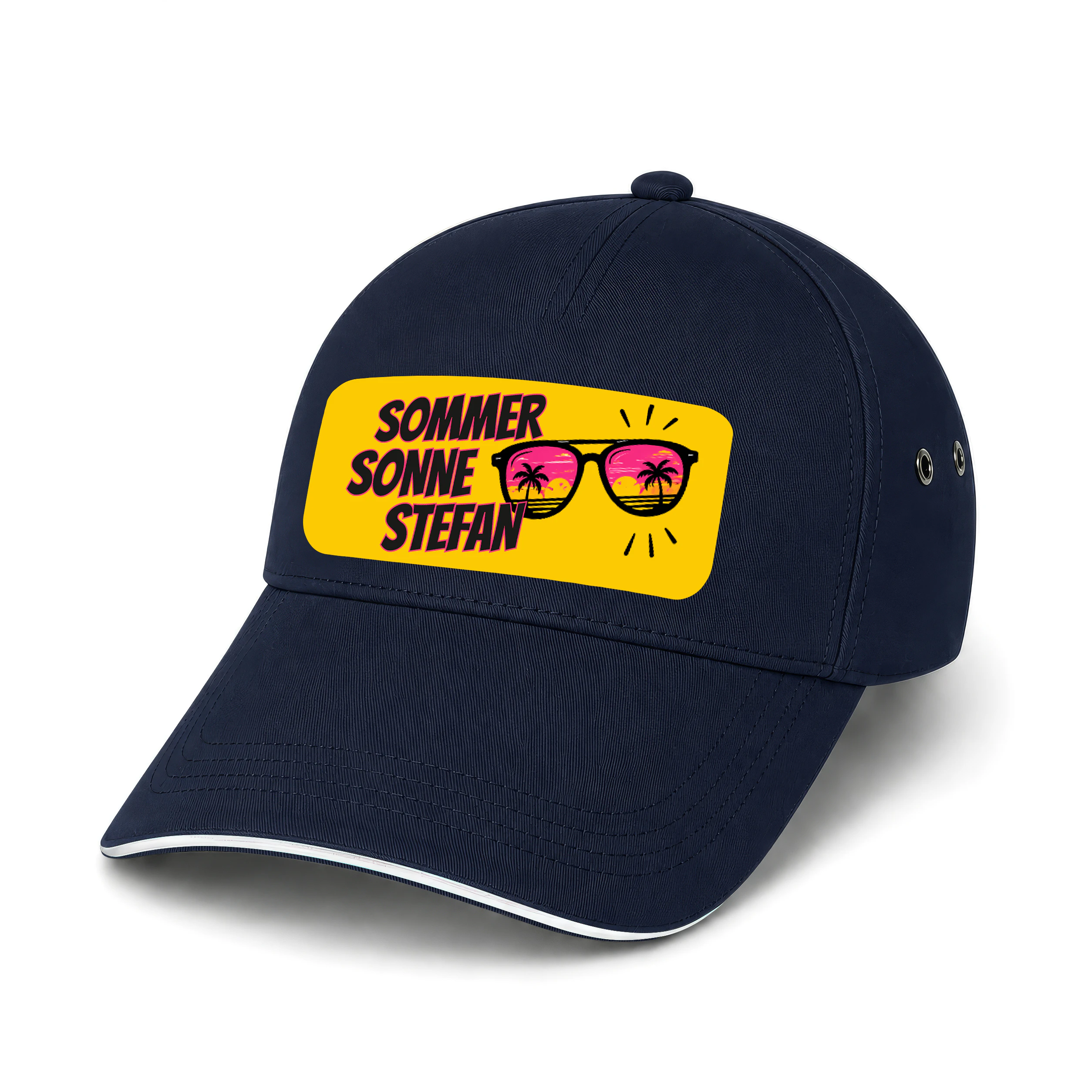 Basecap Navy / Weiß 1