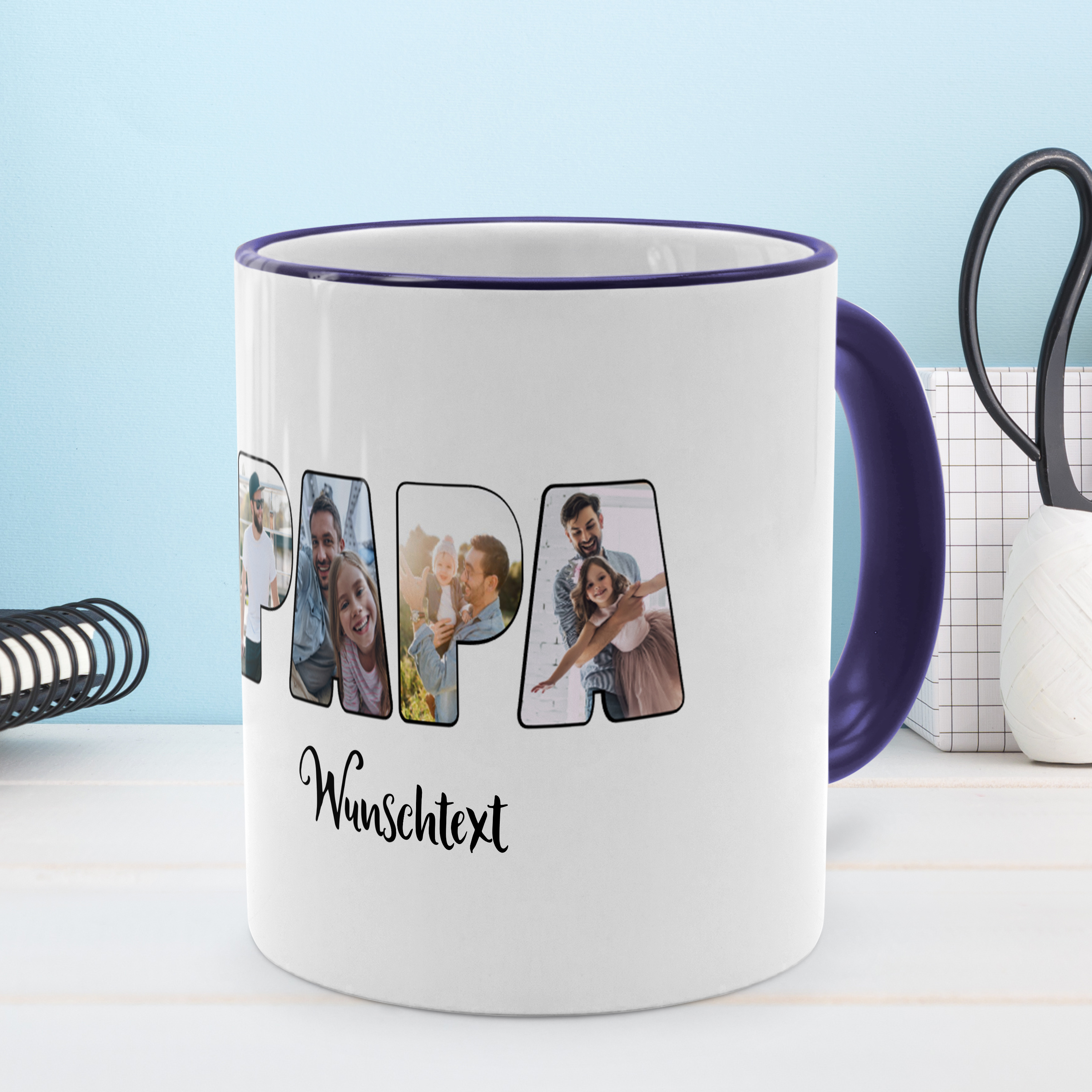 Bester Papa Tasse Dunkelblau 3