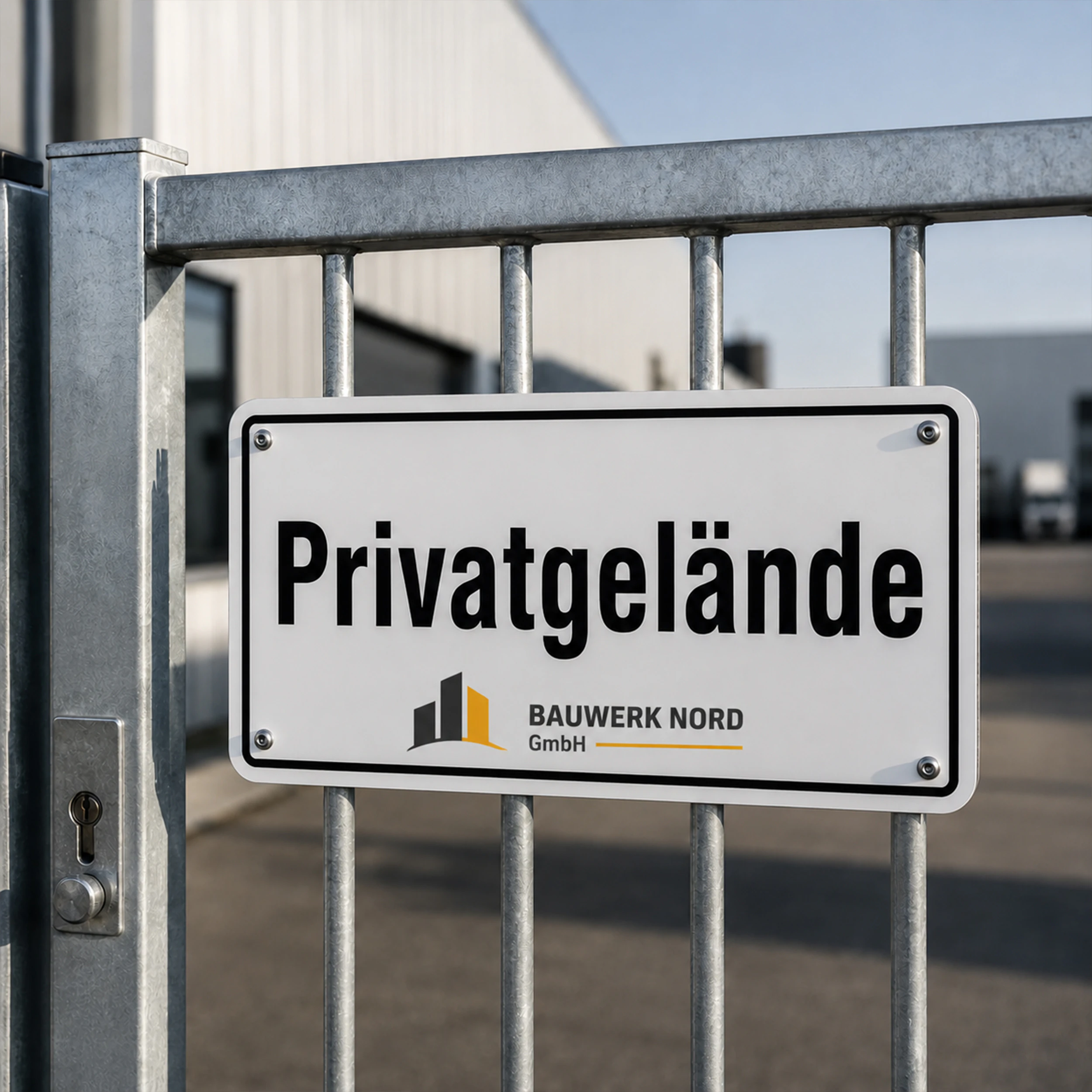 Schild Freestyle Alu-Dibond Weiß 3 mm 6