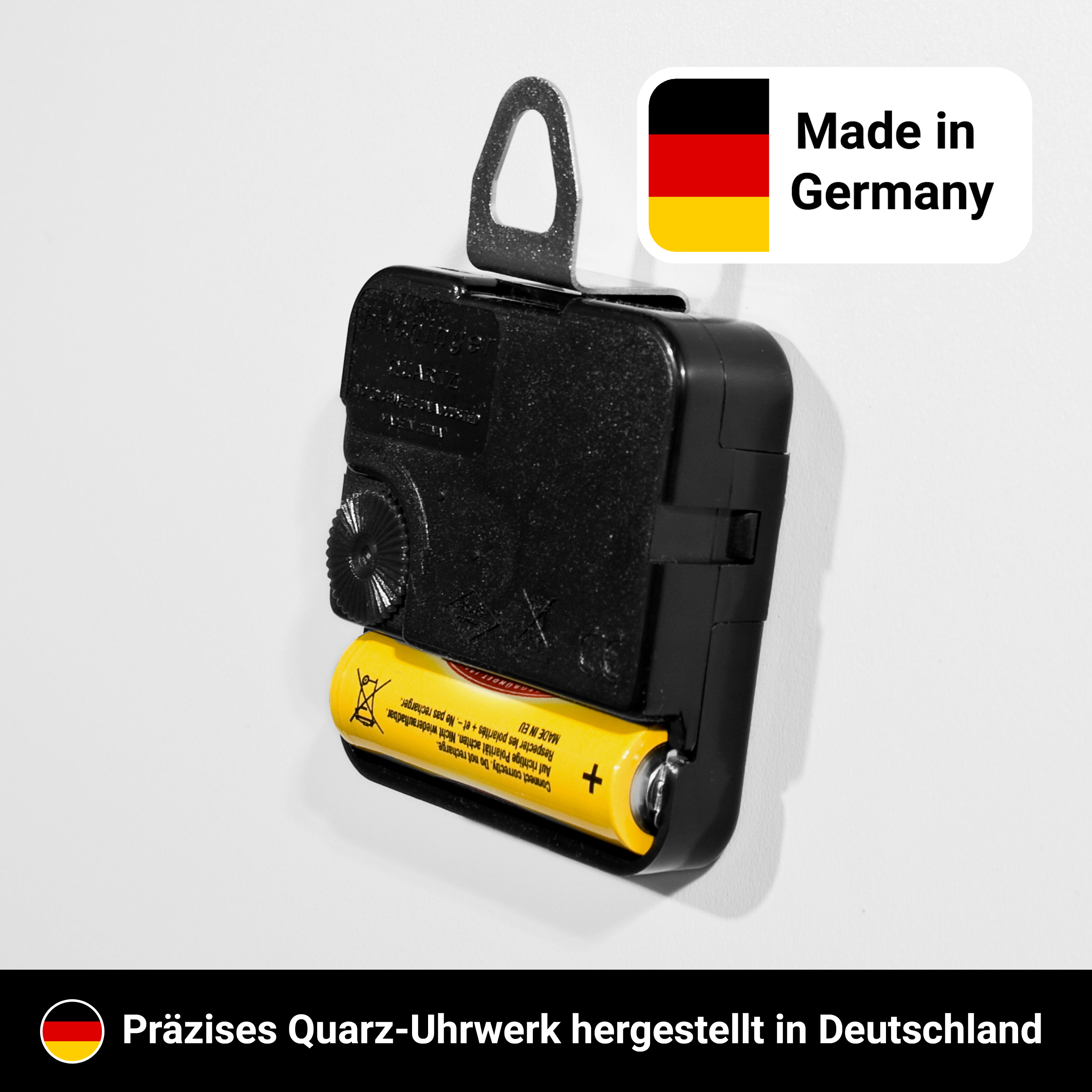 Wanduhr eckig klein (26 cm) PVC Hartschaum 6