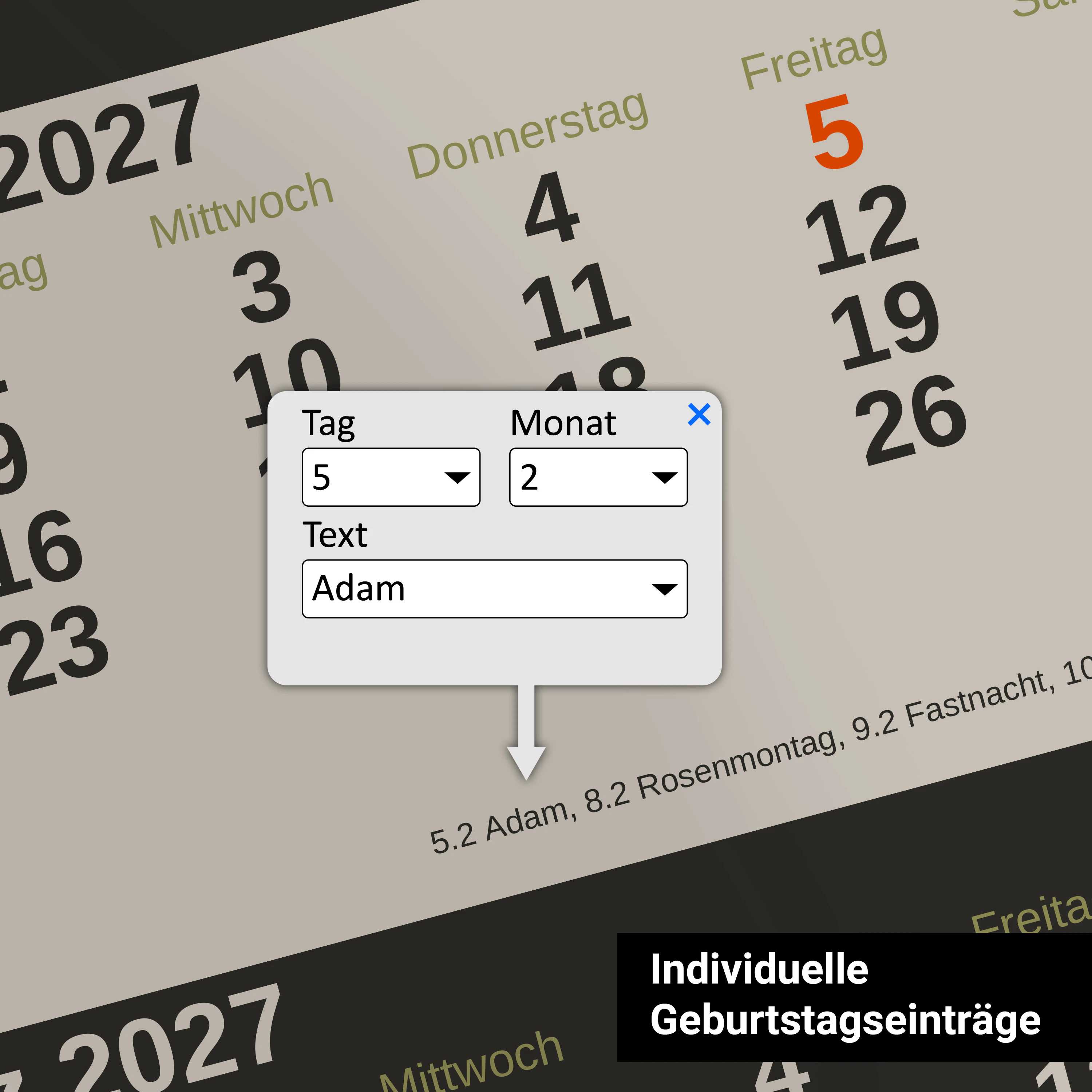 3-Monats-Wandkalender - Standard 6