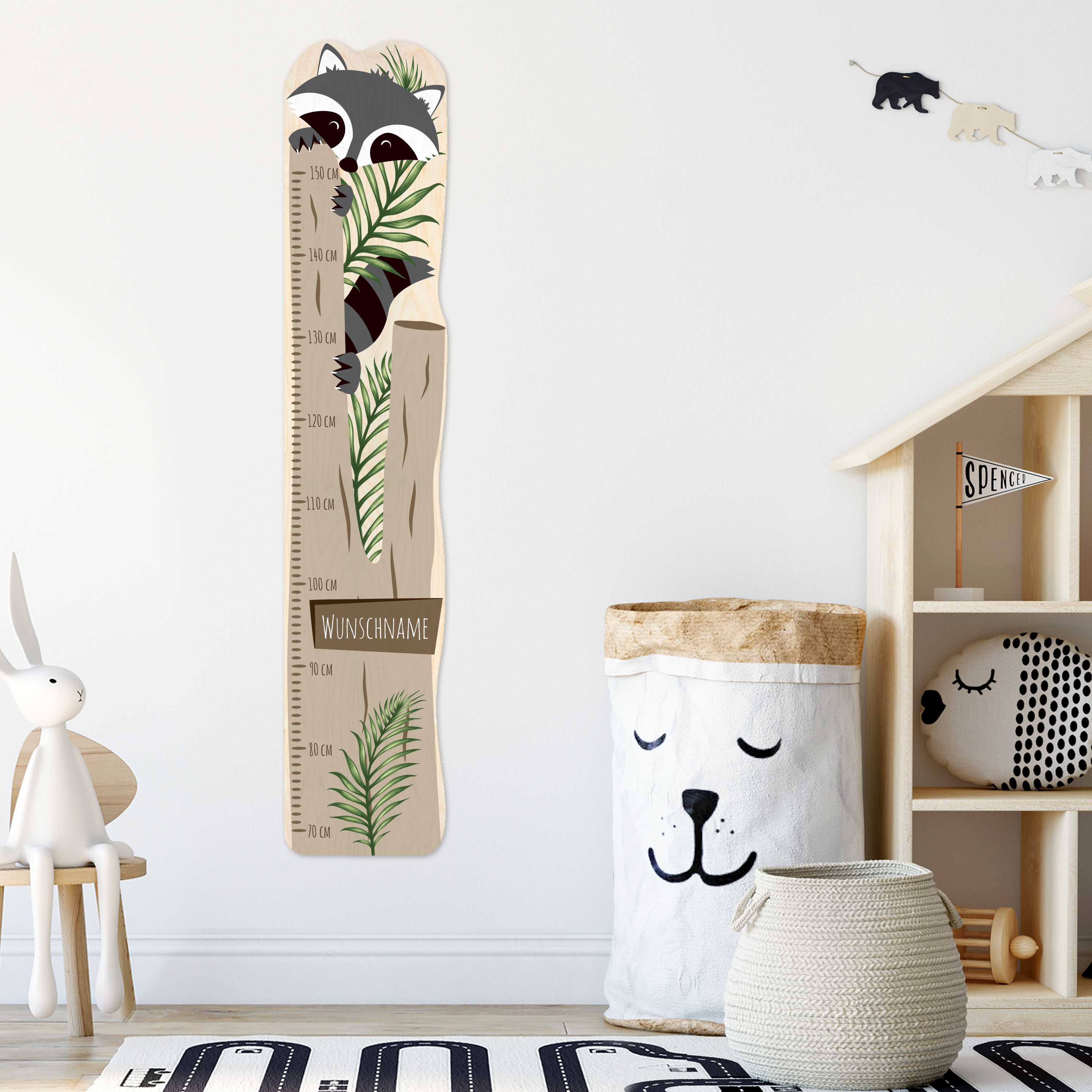 Kindermesslatte 20 cm Holz 5