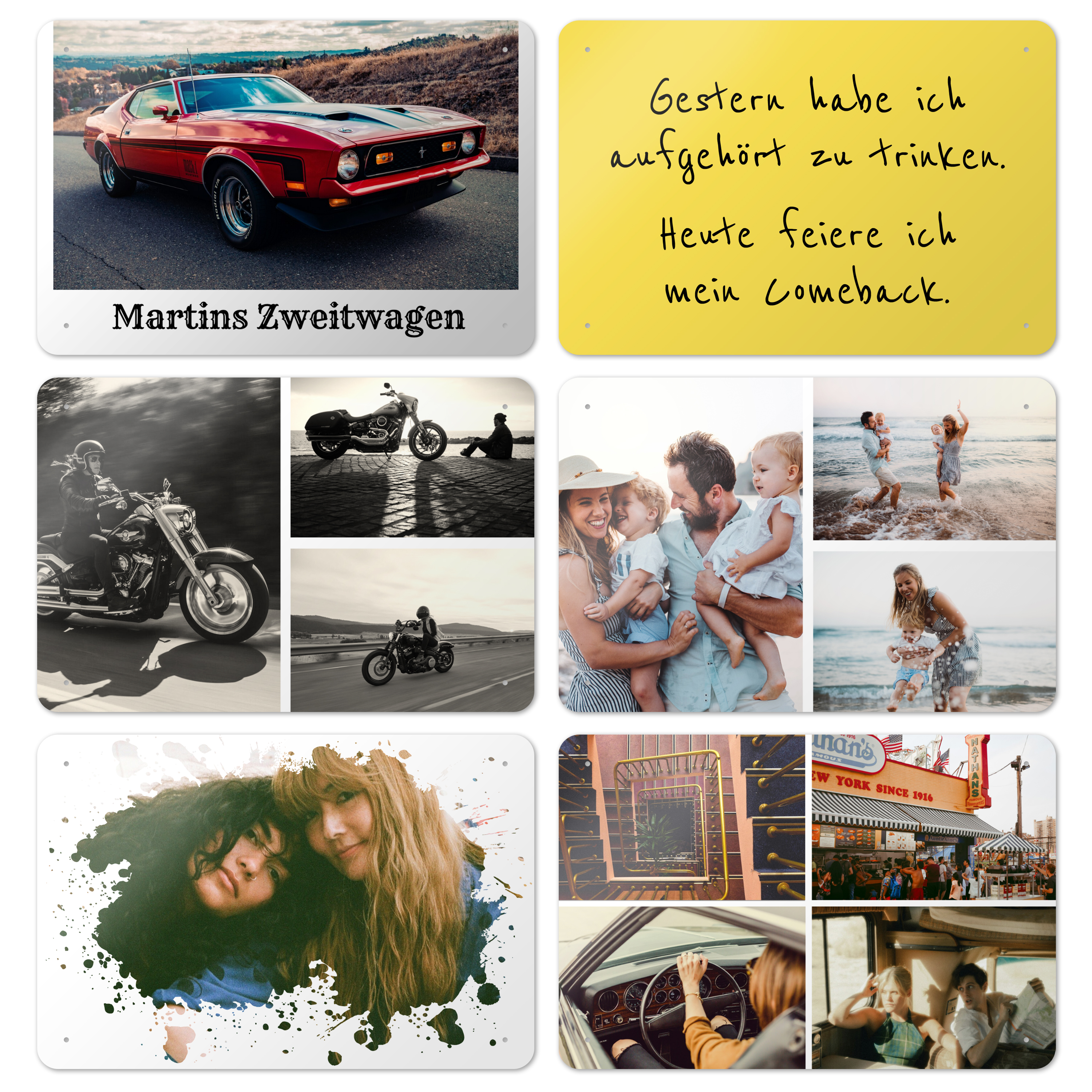 Blechposter Querformat 30 cm x 20 cm 4