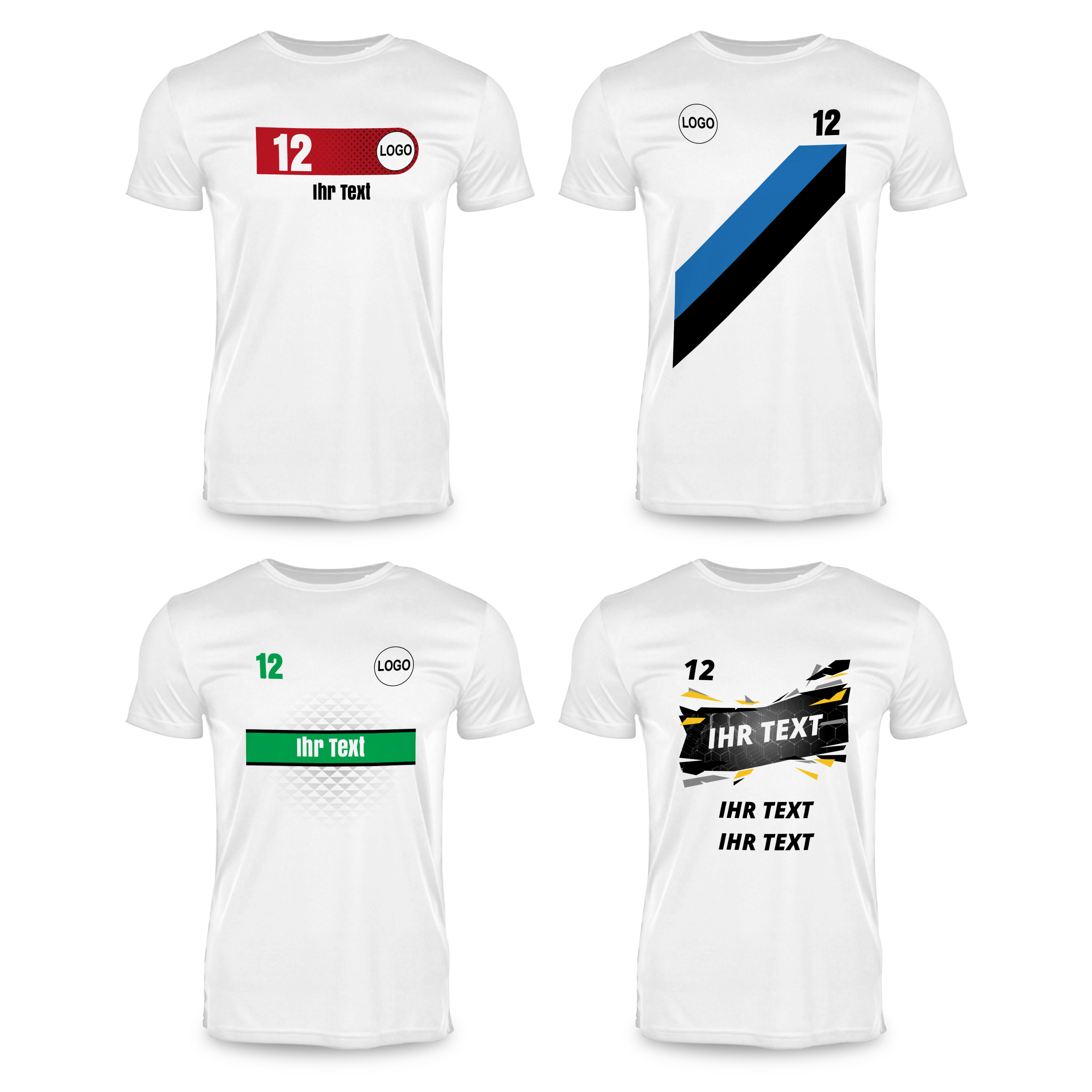 Fußballtrikot S Weiß 5