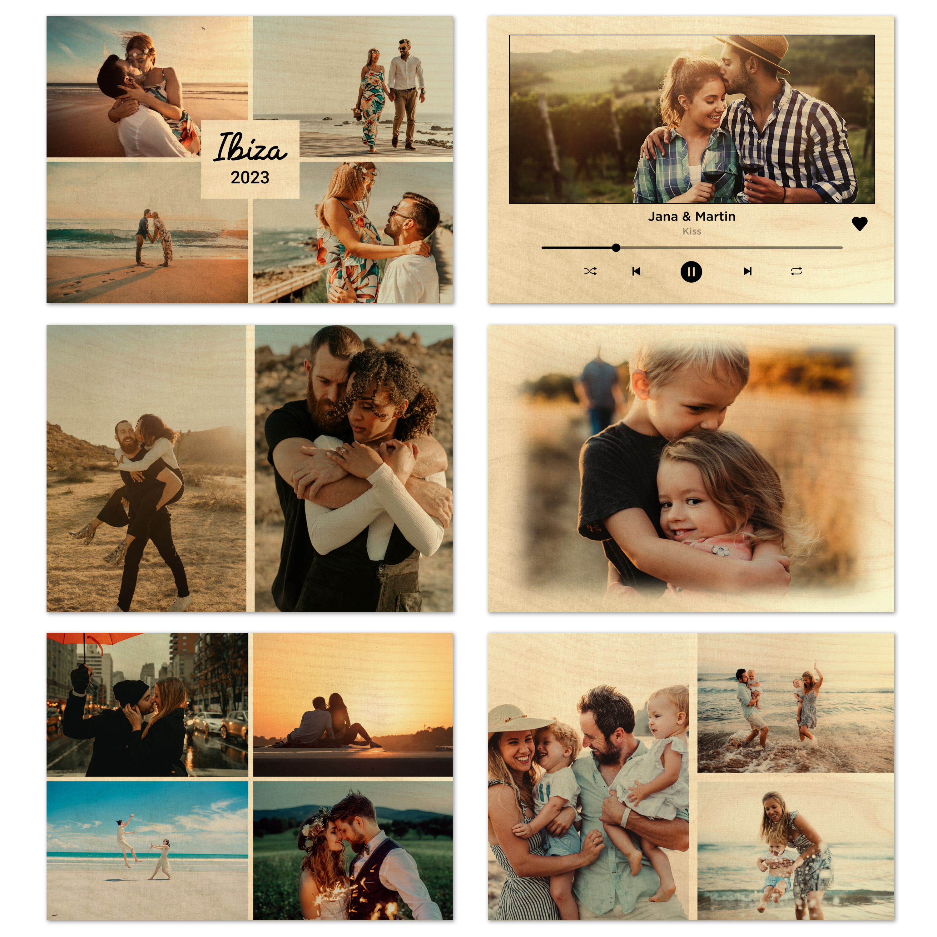 Foto auf Holz Holz 10 mm (Indoor) 14,85 x 10,5 cm (DIN A6) 5