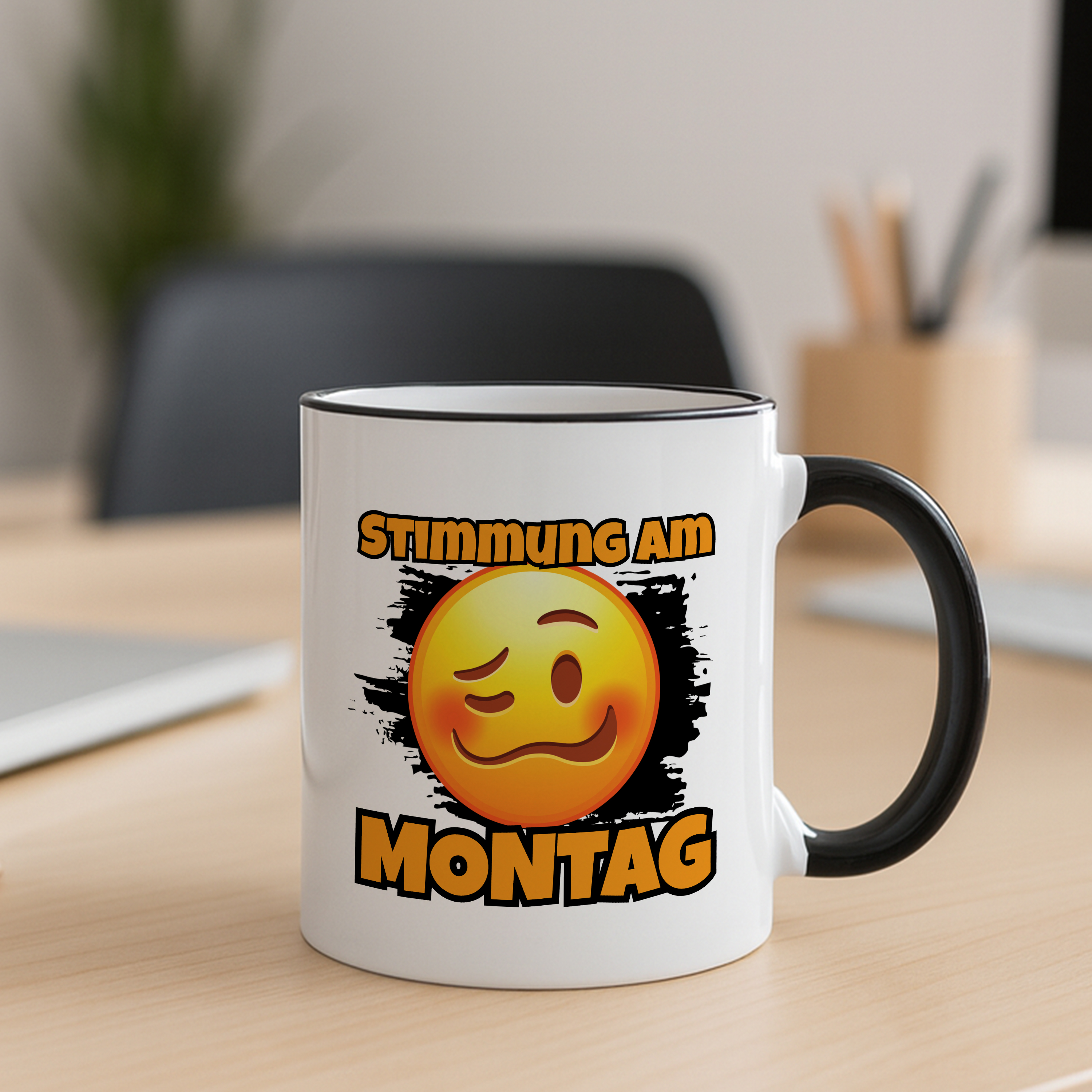 Smiley-Tasse Weiß 8