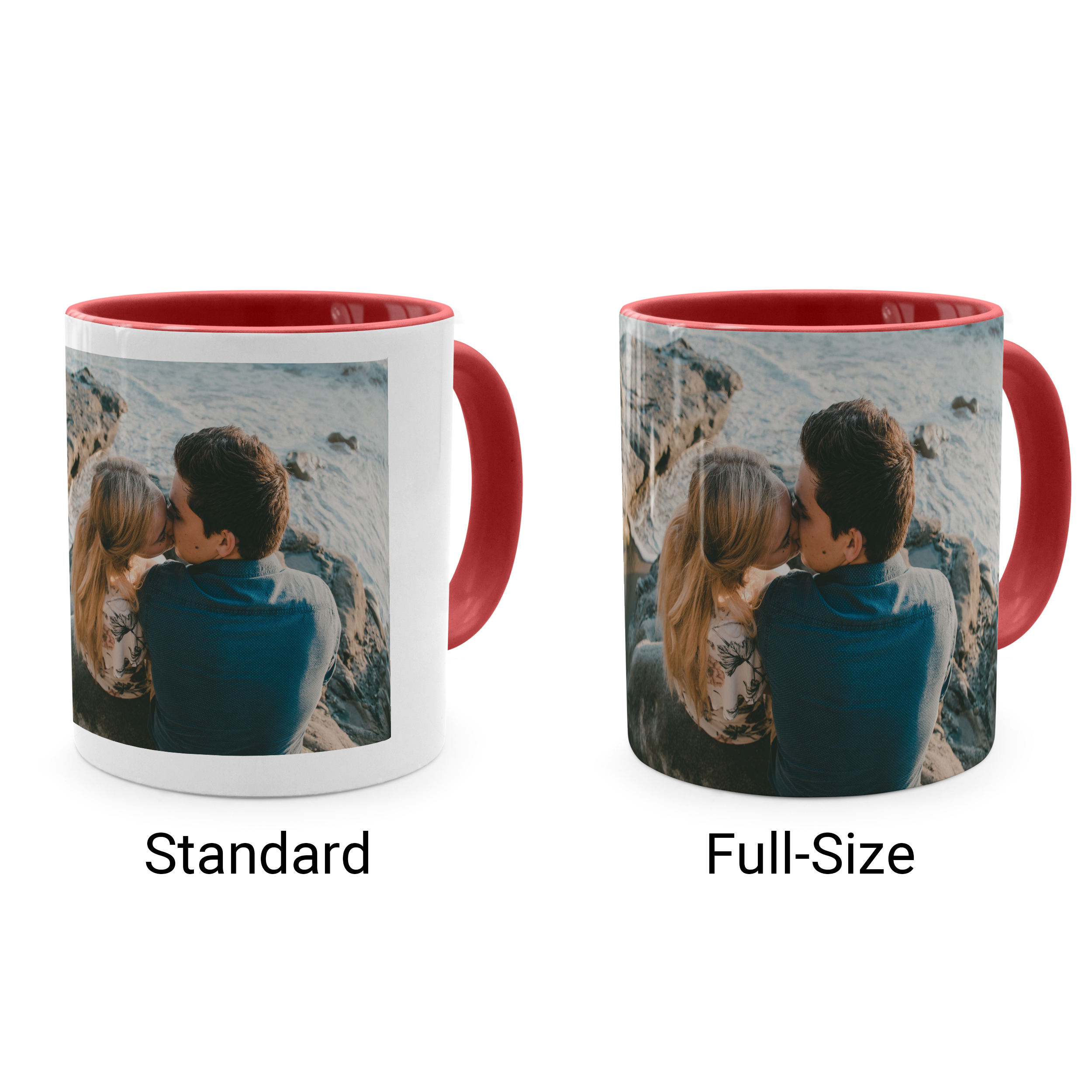 Zweifarbtasse Full-Size Rot 2