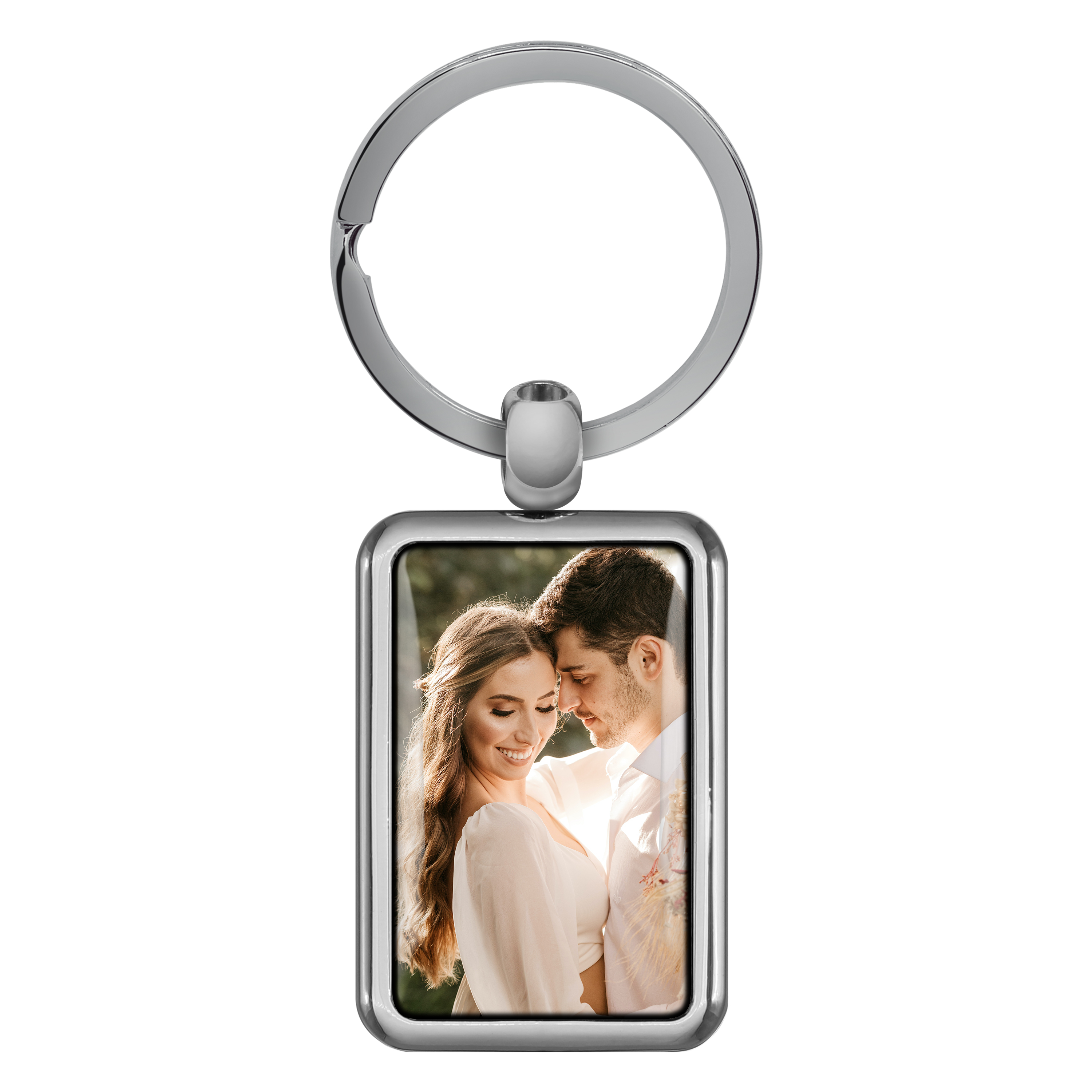 Schlüsselanhänger "Rechteck" Doming 1