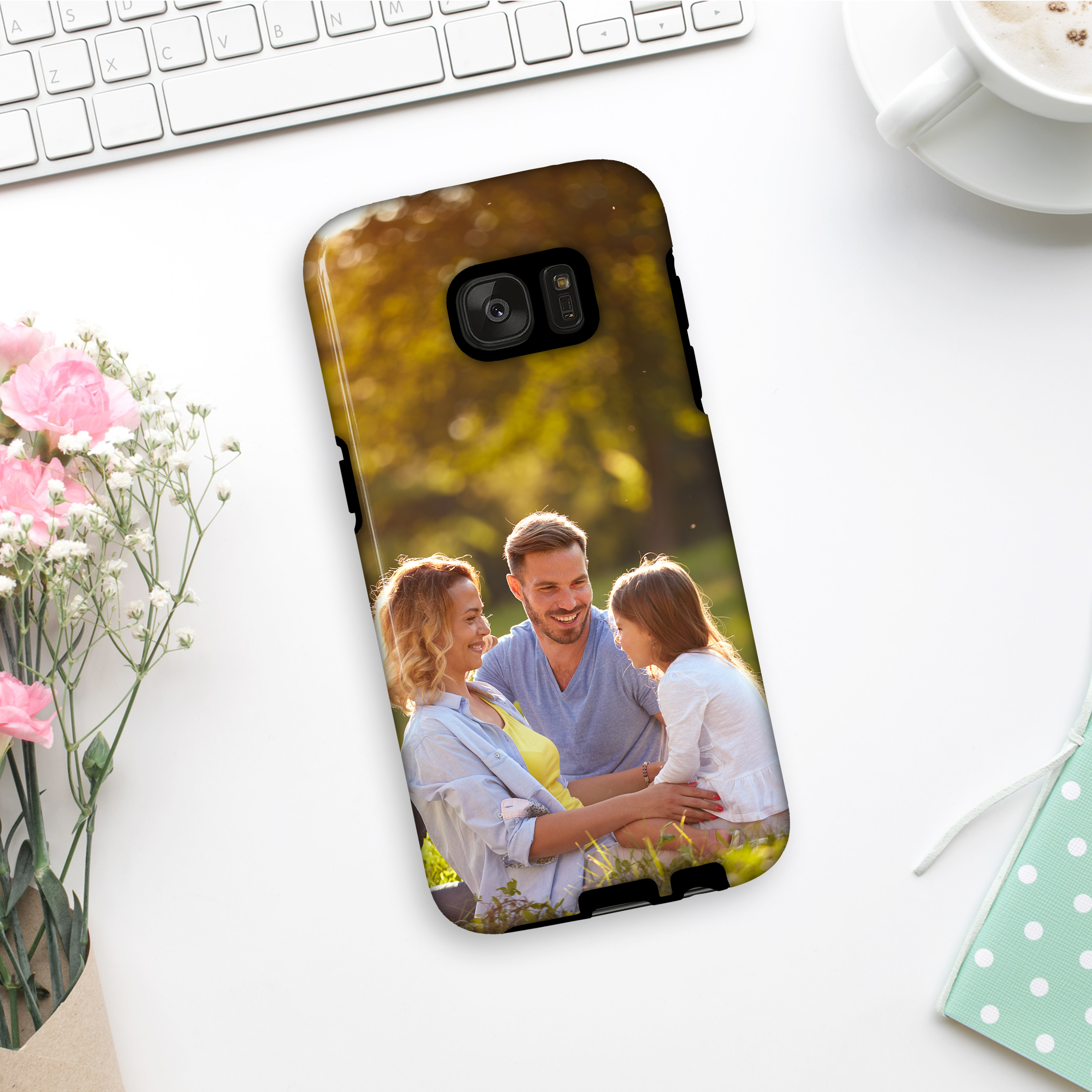 Galaxy S7 edge Premium Hardcase weiß 3