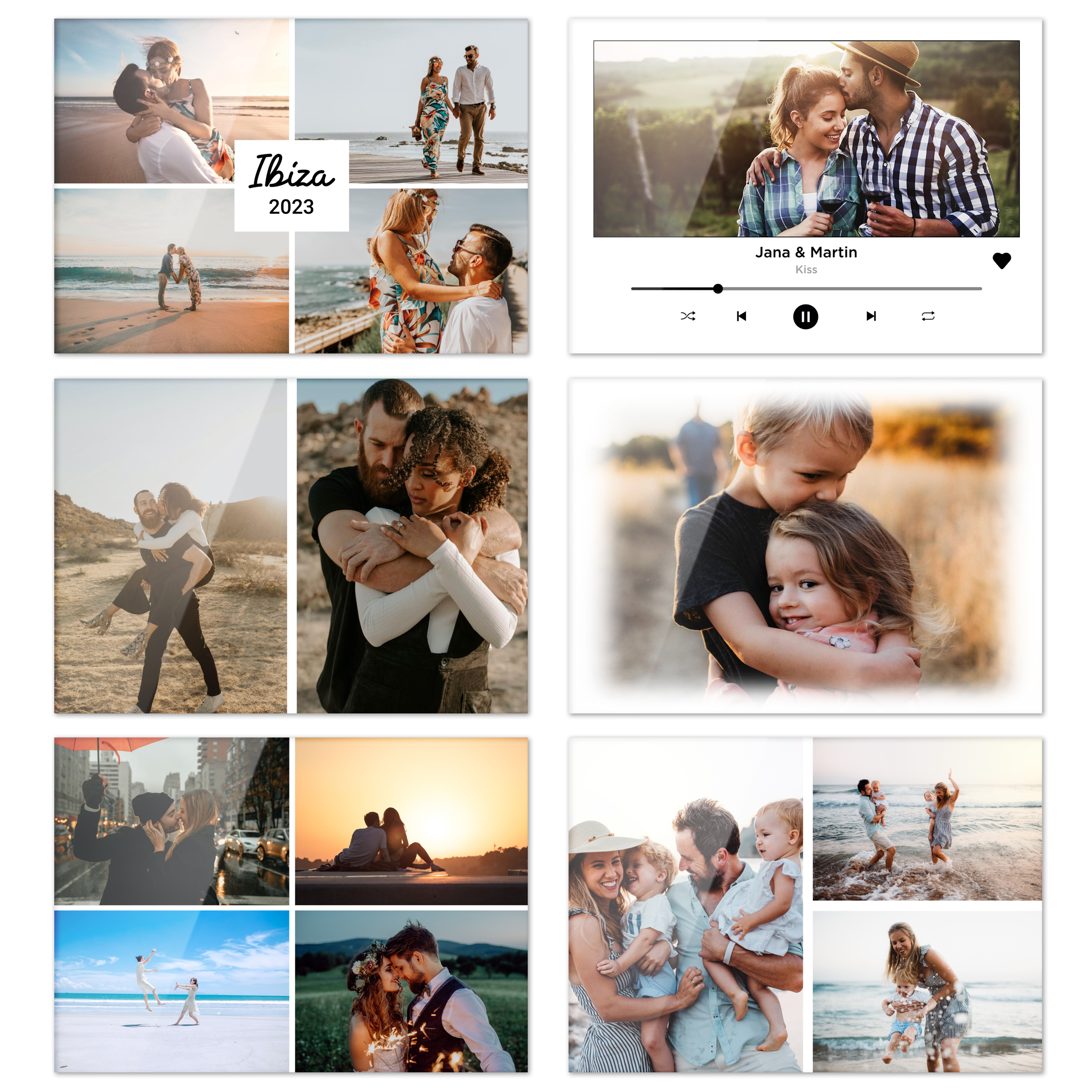 Fotoaufsteller "Acrylglas" Querformat 17 cm x 12 cm 6