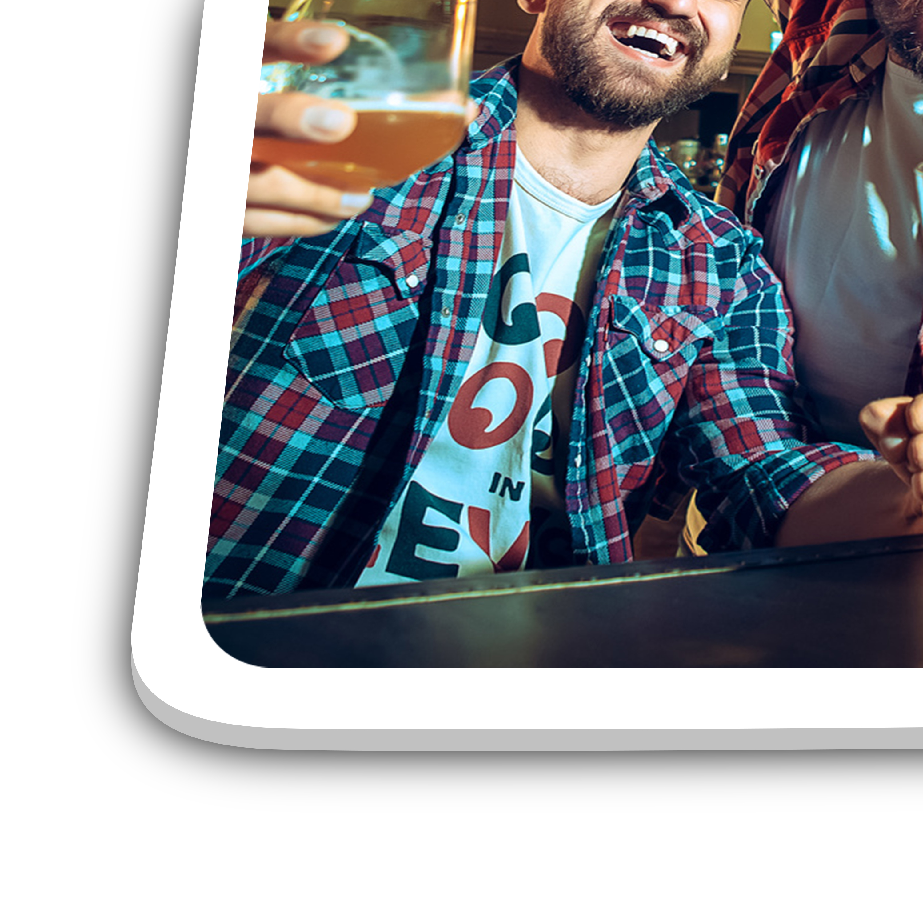 Untersetzer Quadrat Kunststoff 3