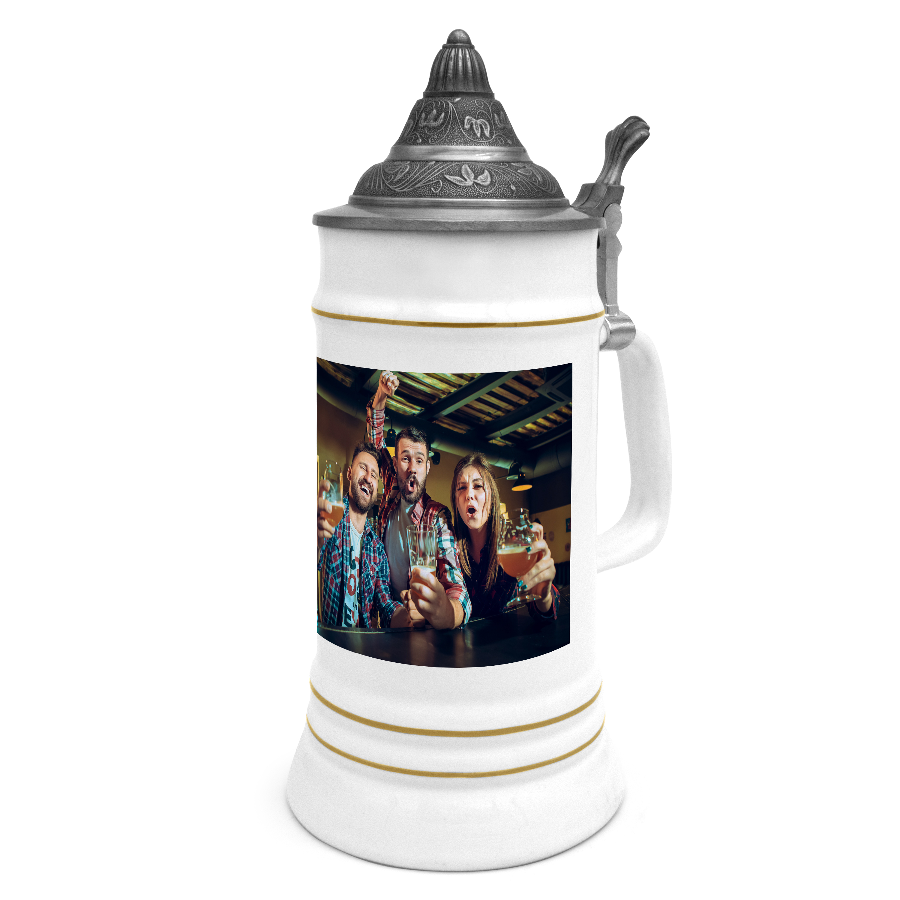 Ständerkrug mit Zinndeckel - Standard 1