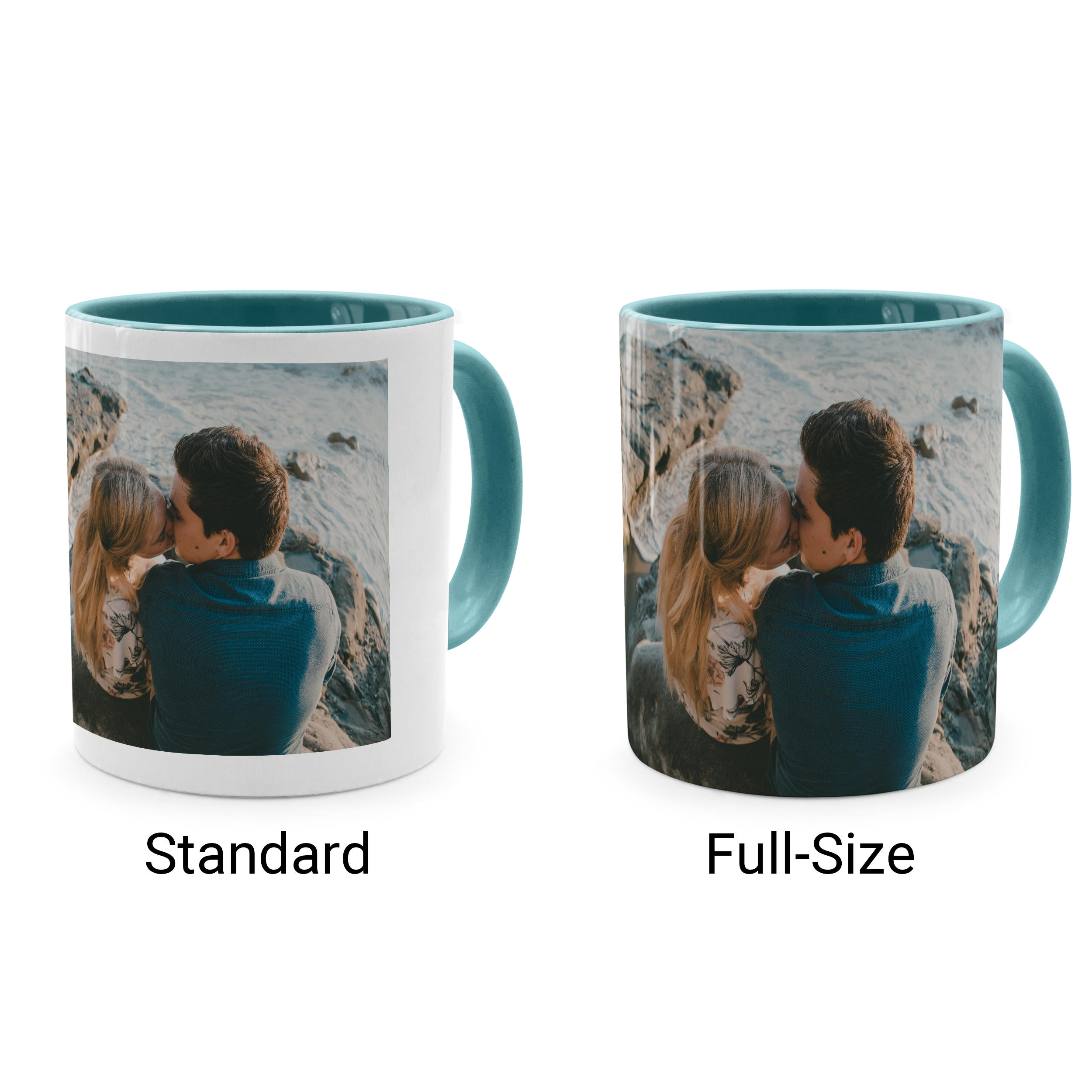 Zweifarbtasse Full-Size Türkis 2