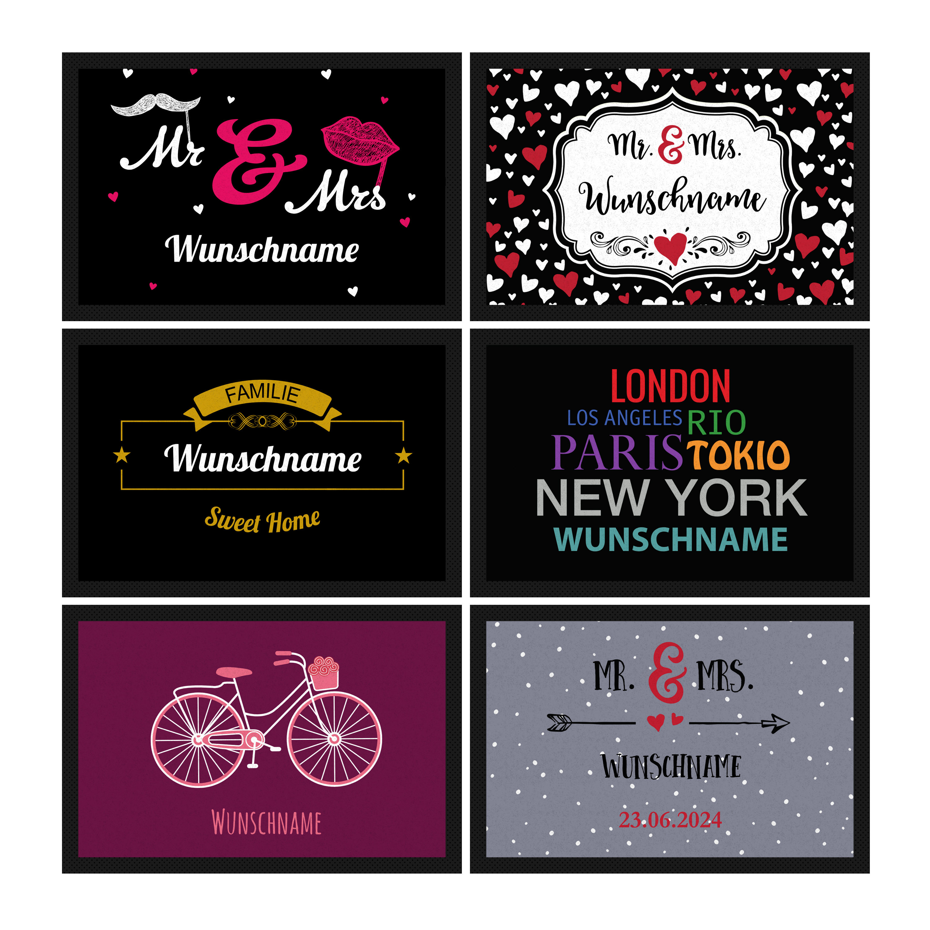 Fußmatte 60 cm x 40 cm 6