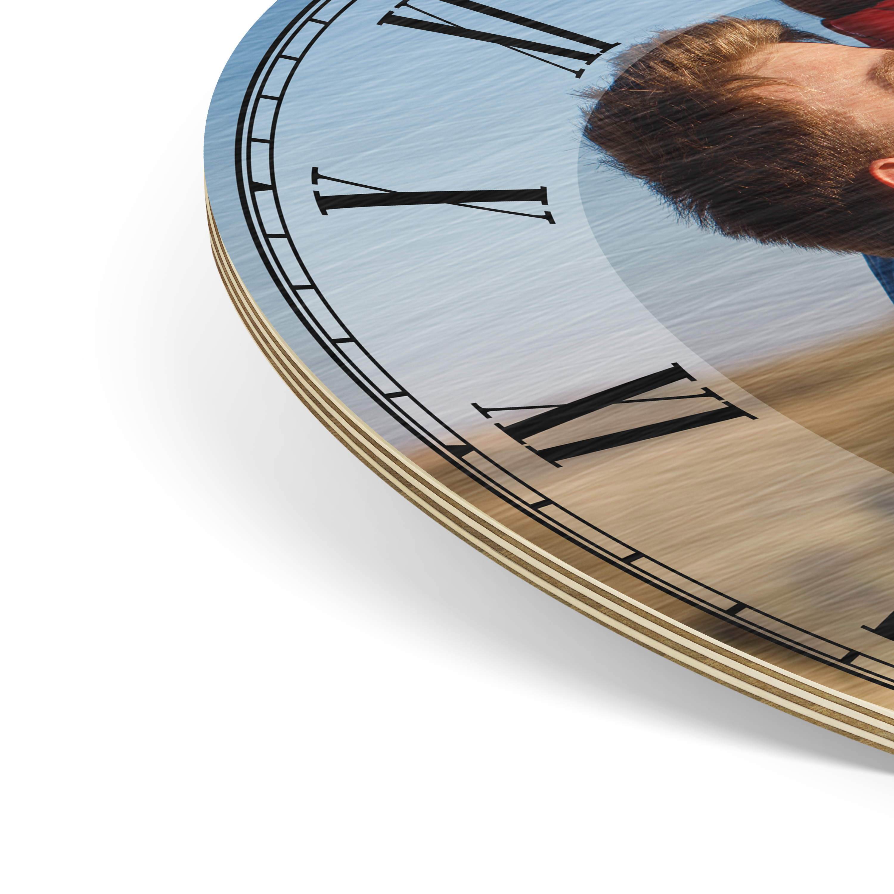 Wanduhr kreativ klein (26 cm) Holz 4