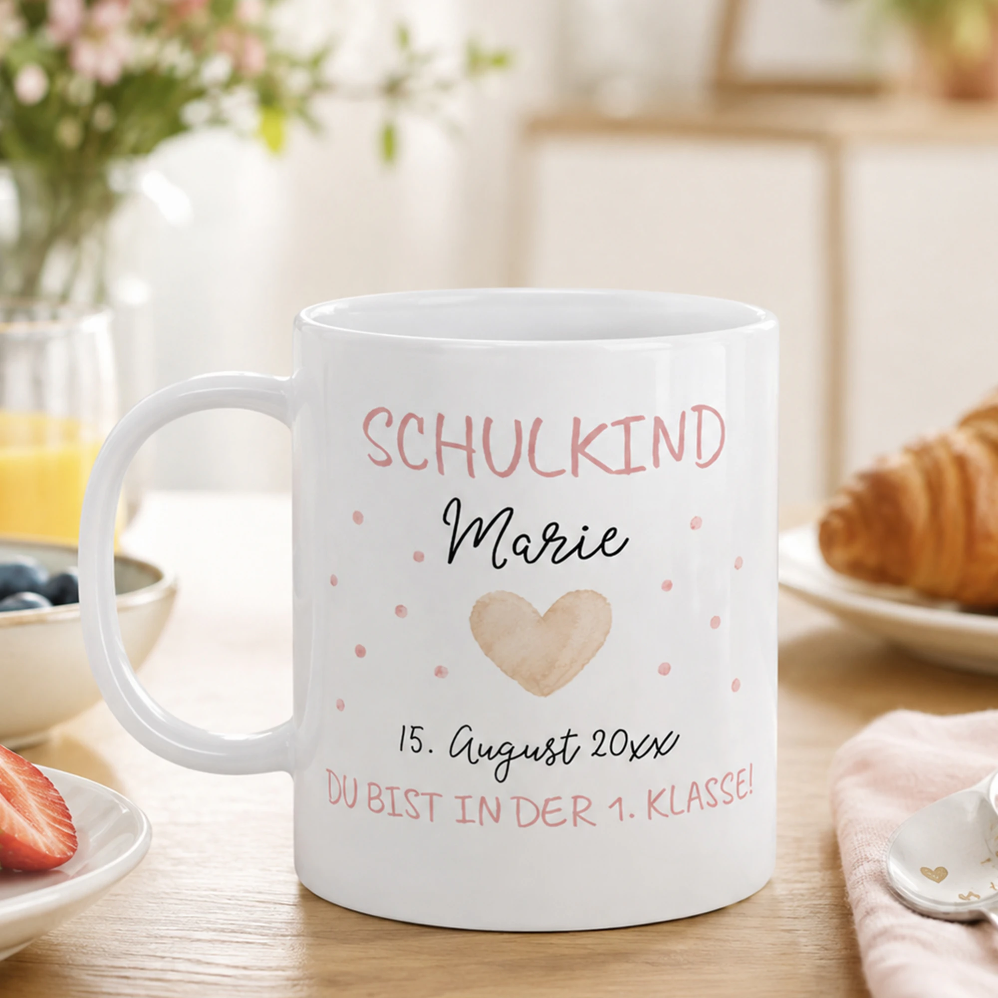 Kindertasse Beidseitig Weiß 7