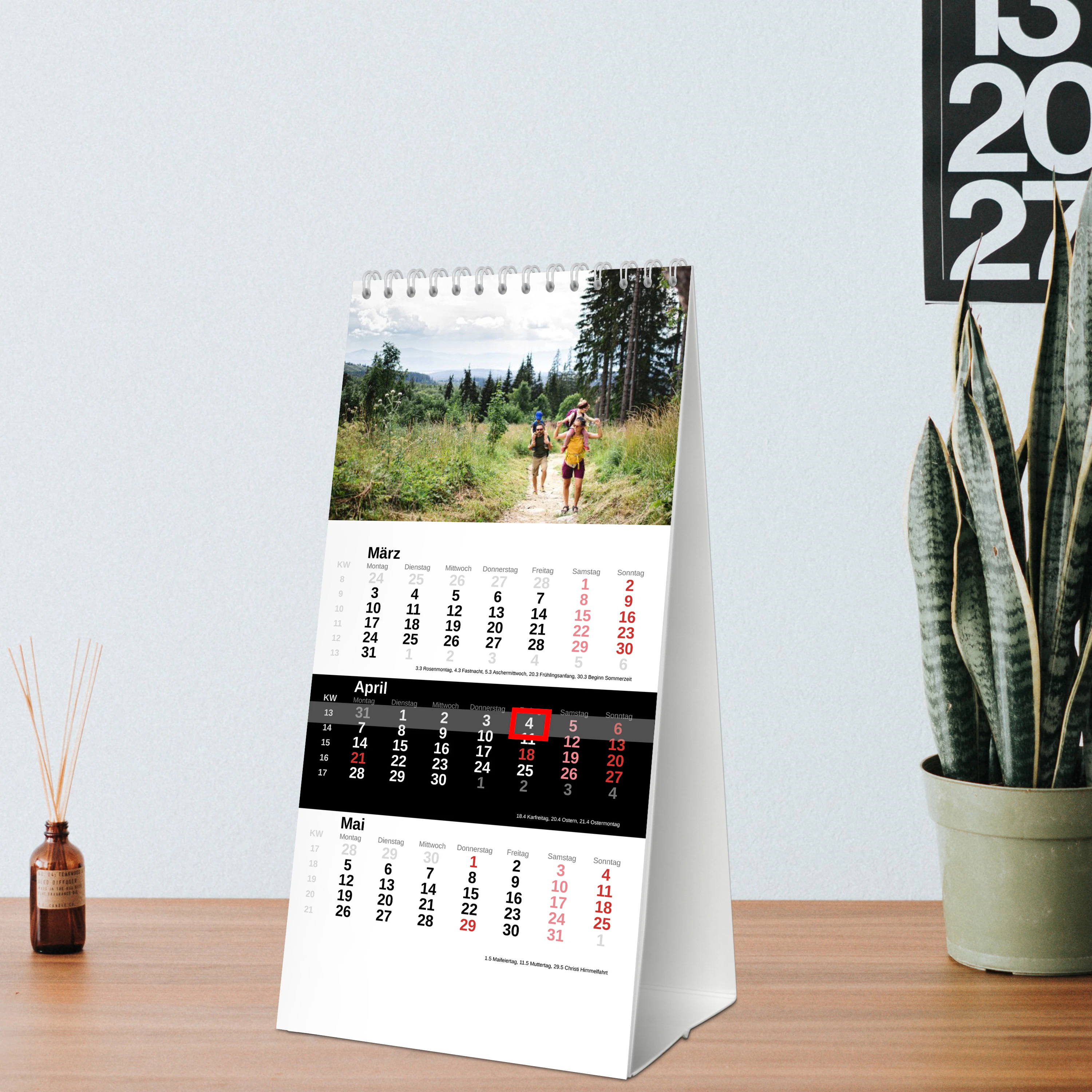 3-Monats-Tischkalender - Standard 7