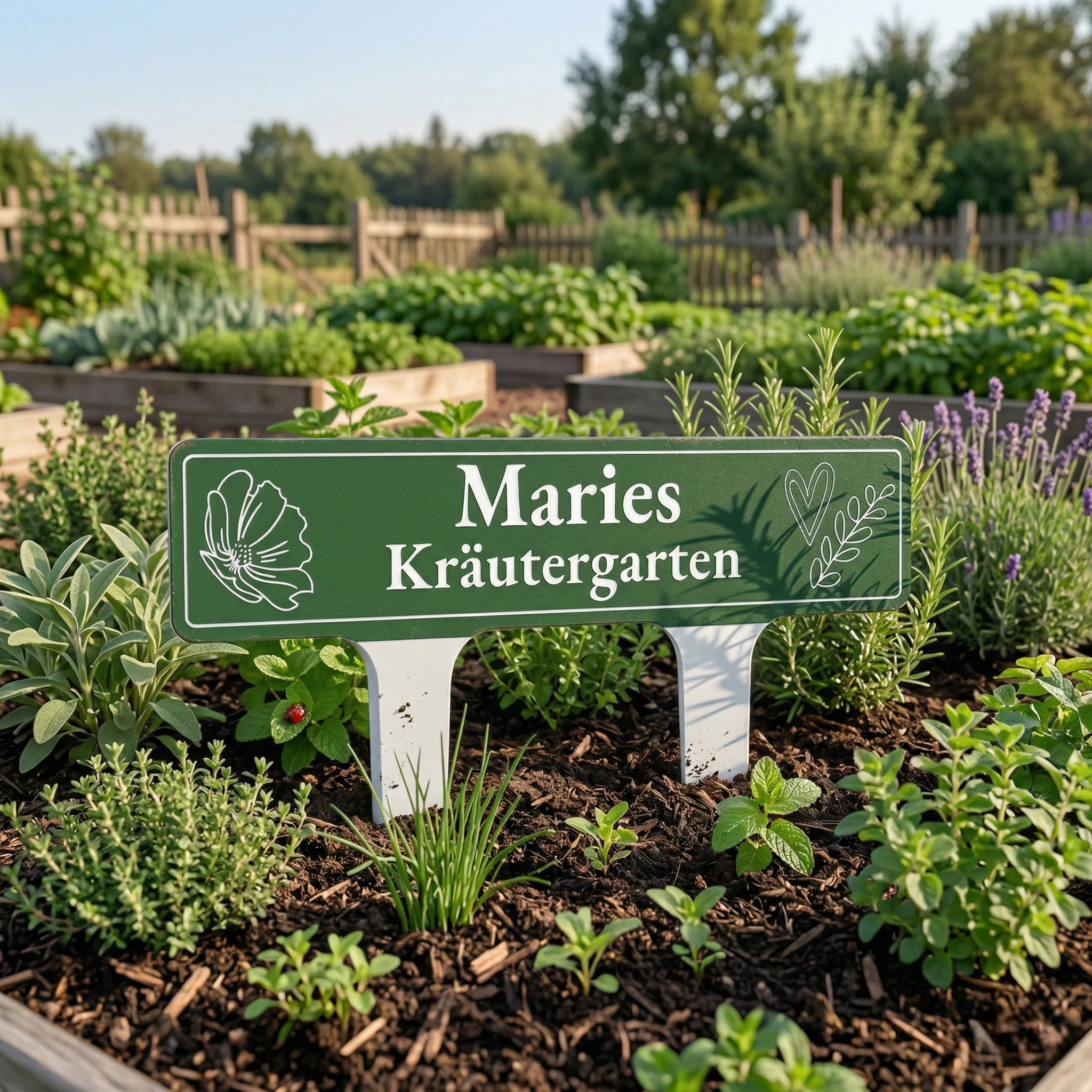 Steckschild - Standard Alu-Dibond Weiß 3 mm 4