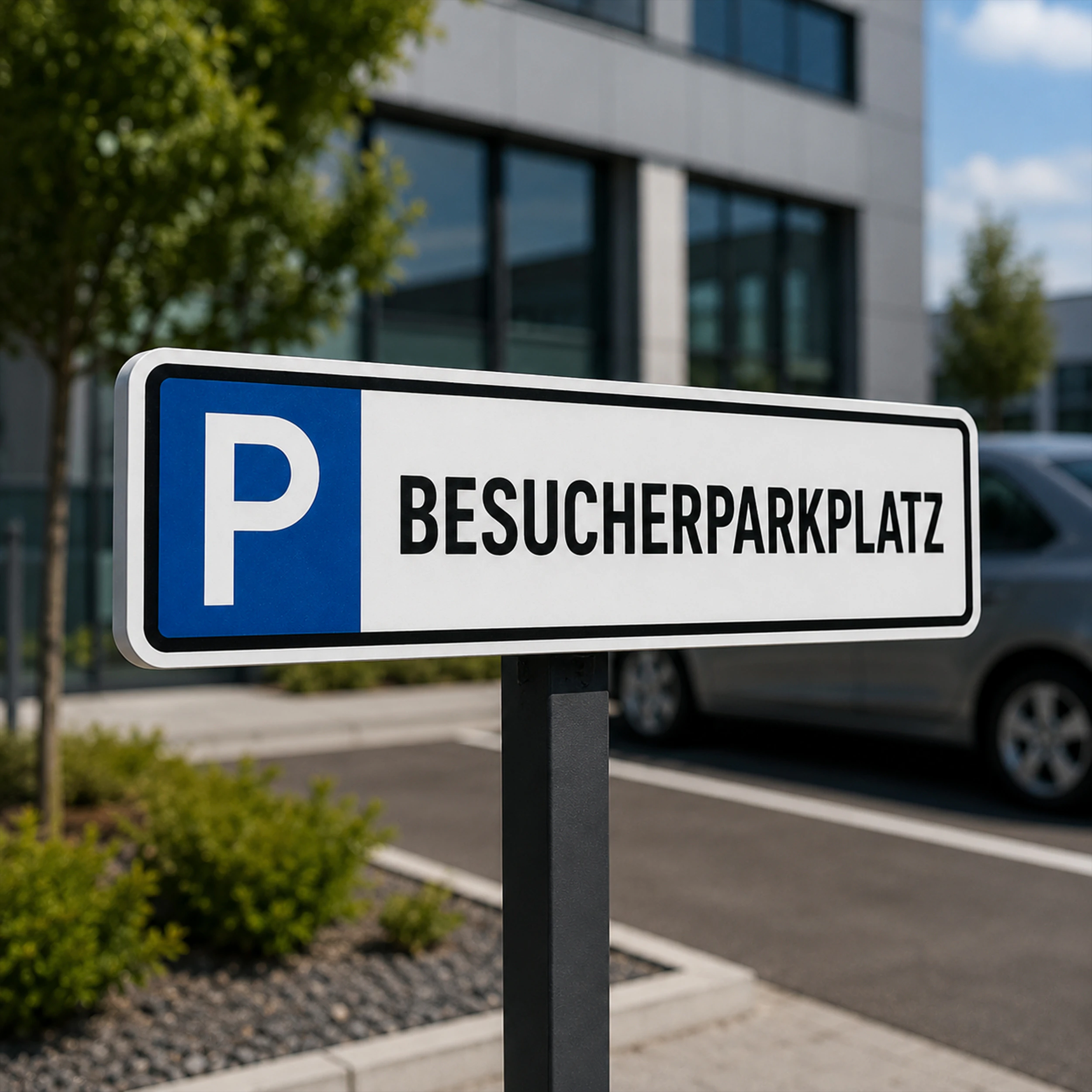 Parkschilder schmal PVC Hartschaum 5 mm 15 cm x 3,8 cm 2