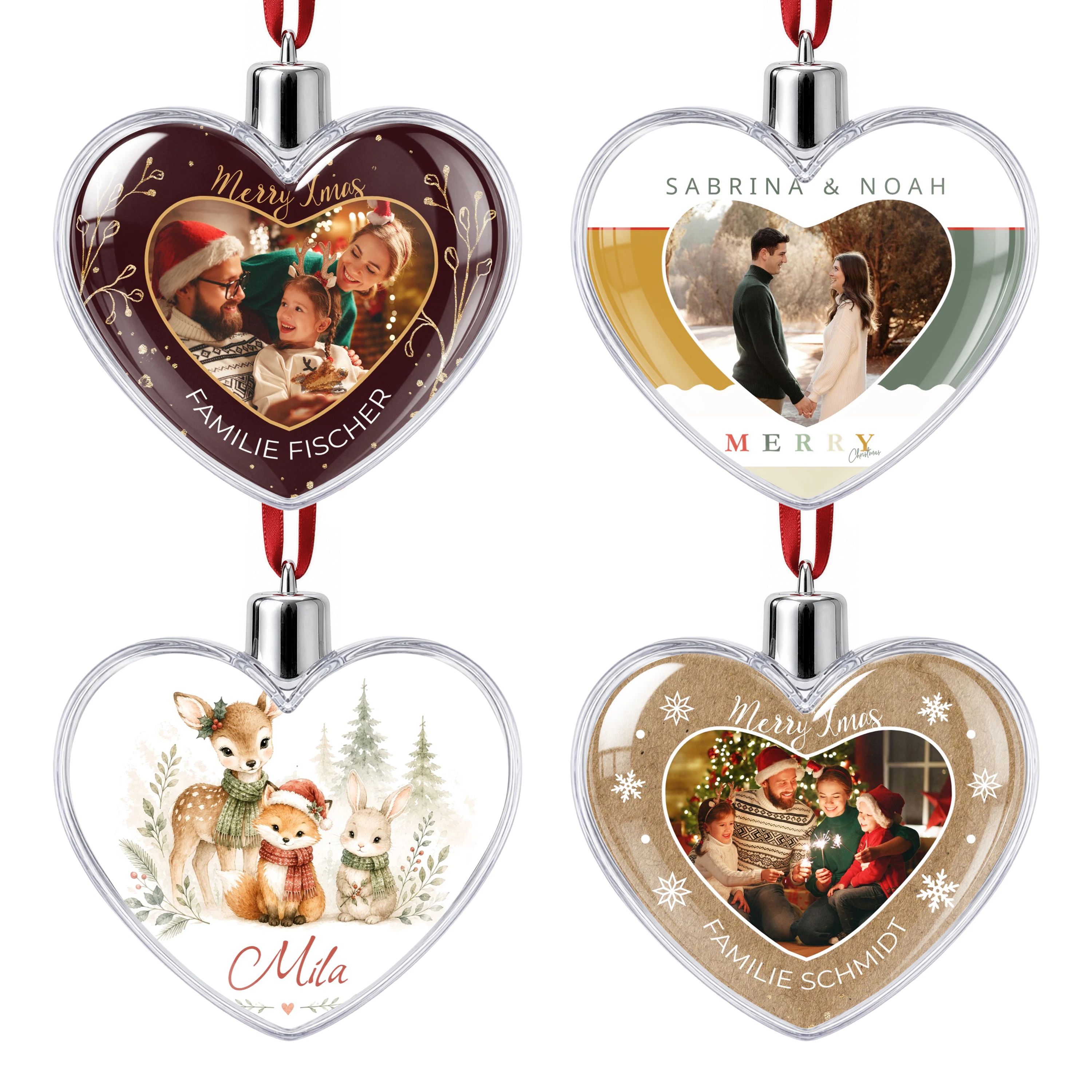 Herz-Weihnachtskugel - Standard 5