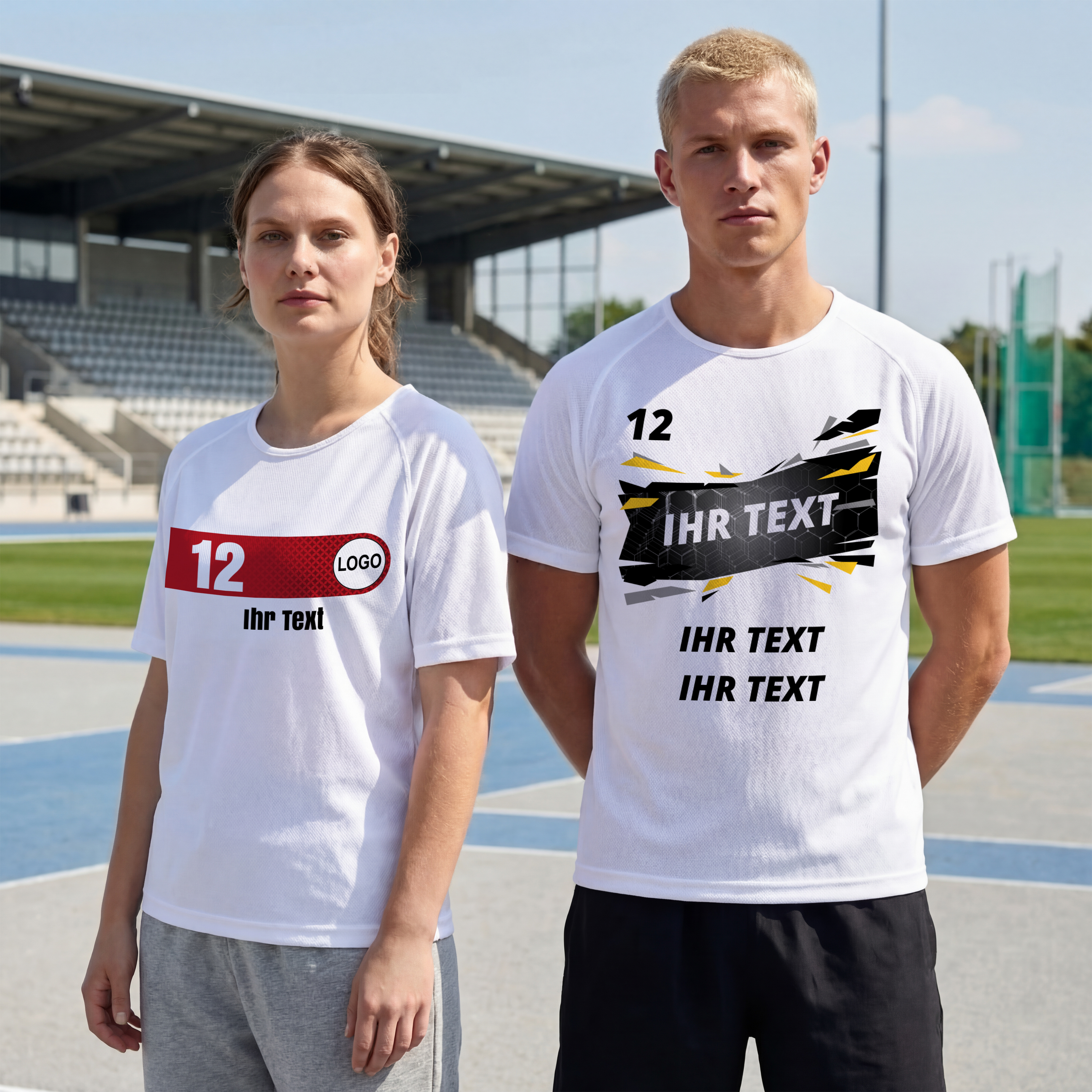 Fußballtrikot M Weiß 8