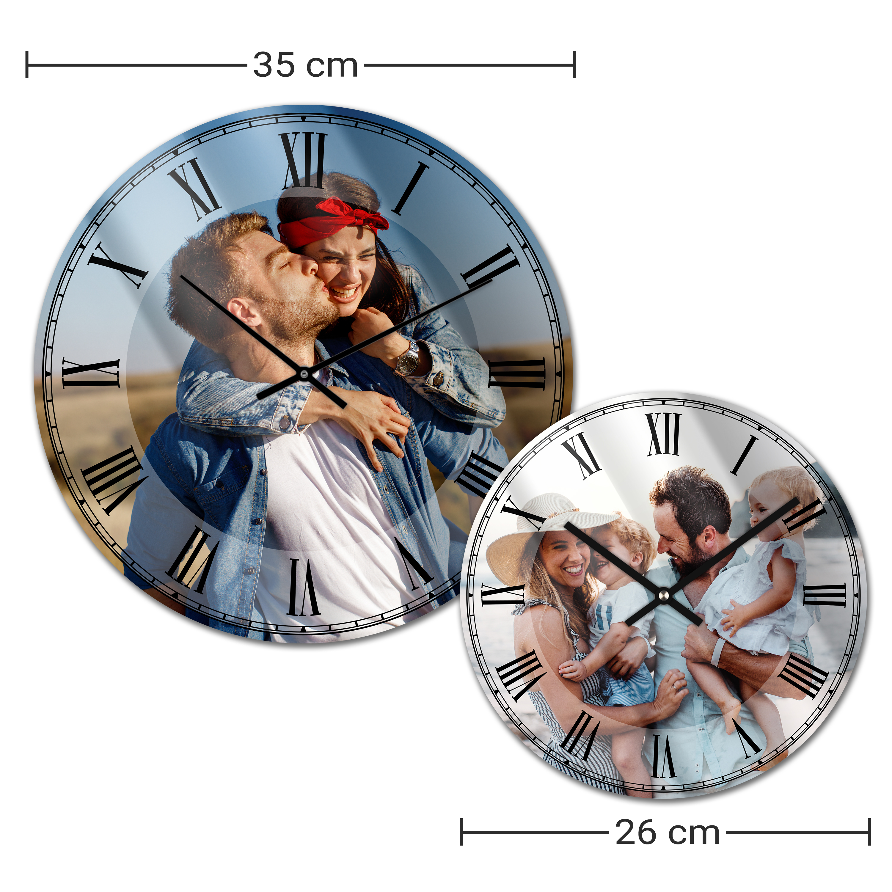Wanduhr kreativ klein (26 cm) Acrylglas 2