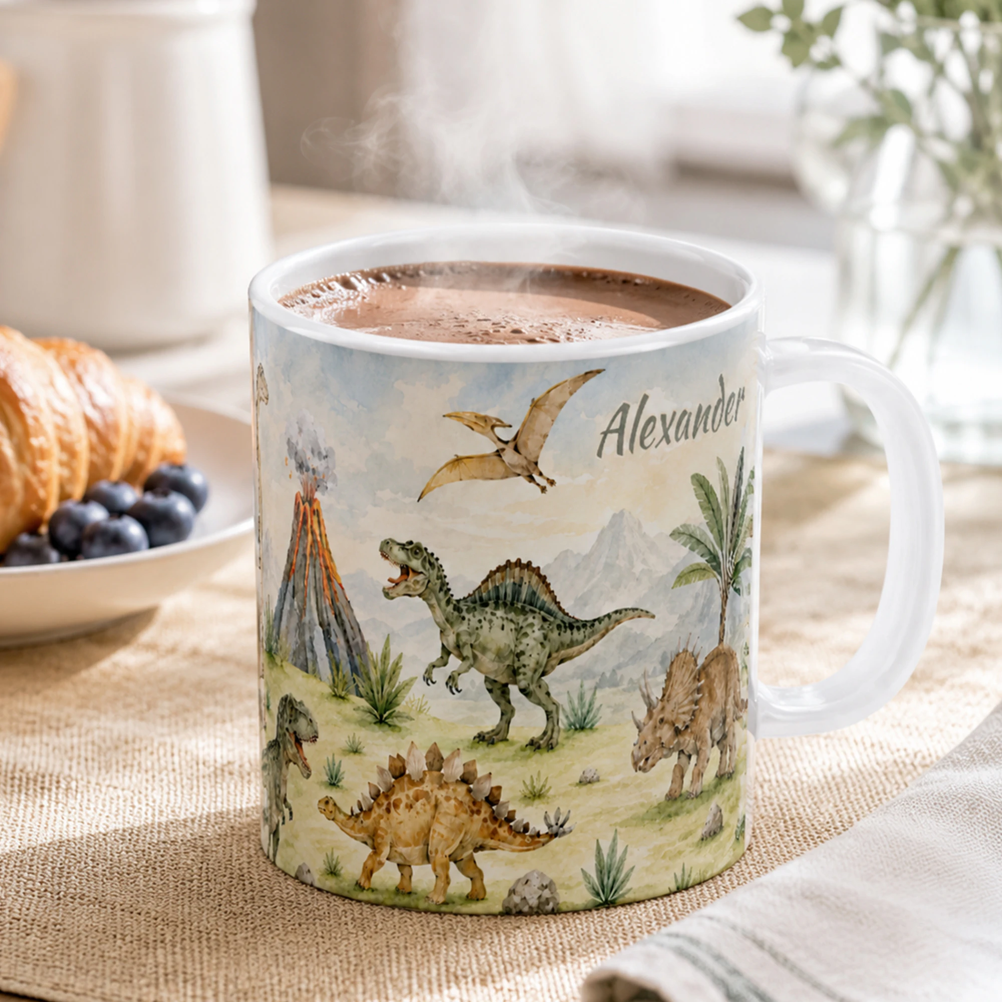 Kindertasse Panorama Weiß 4