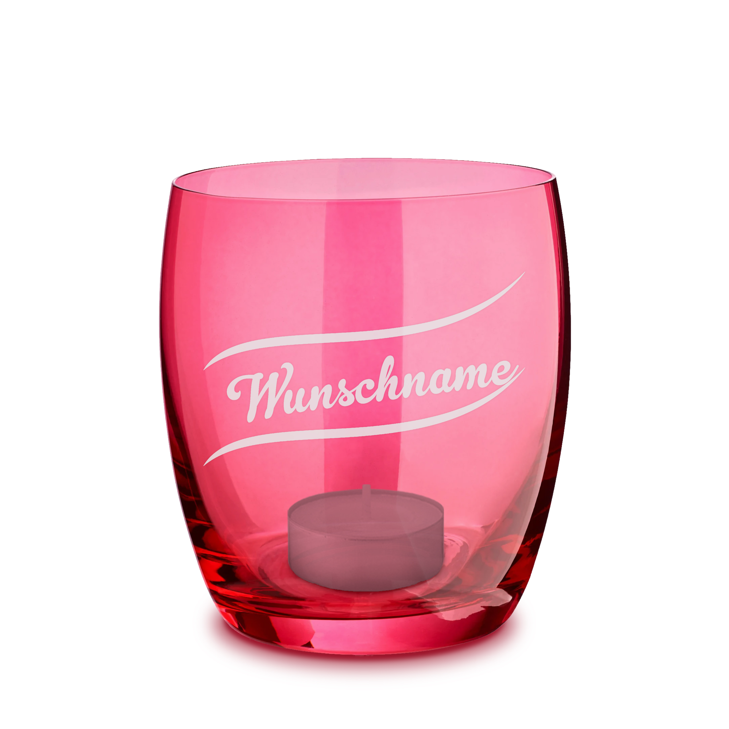 Windlicht "Gravur" Rot 1