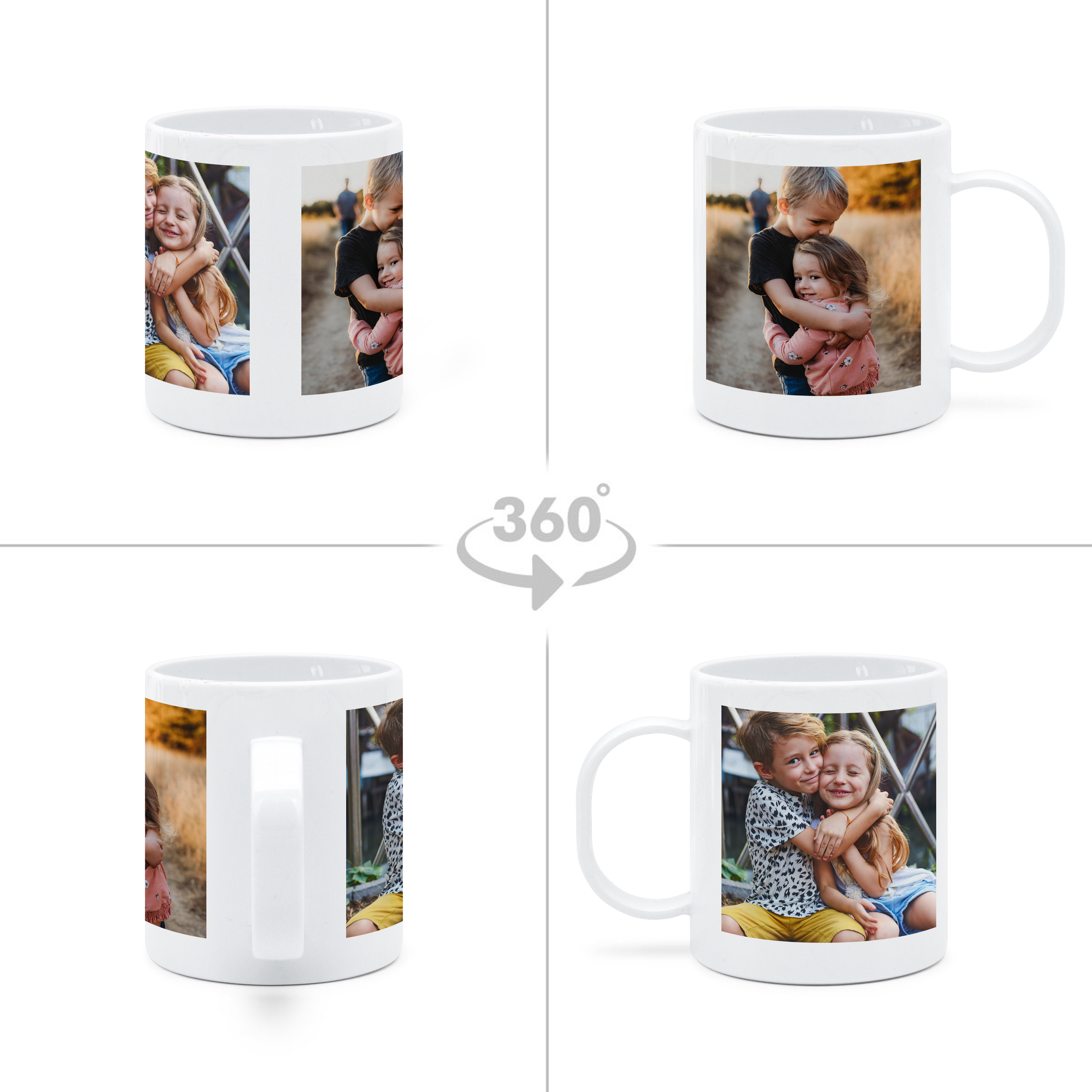 Kindertasse Beidseitig Weiß 2