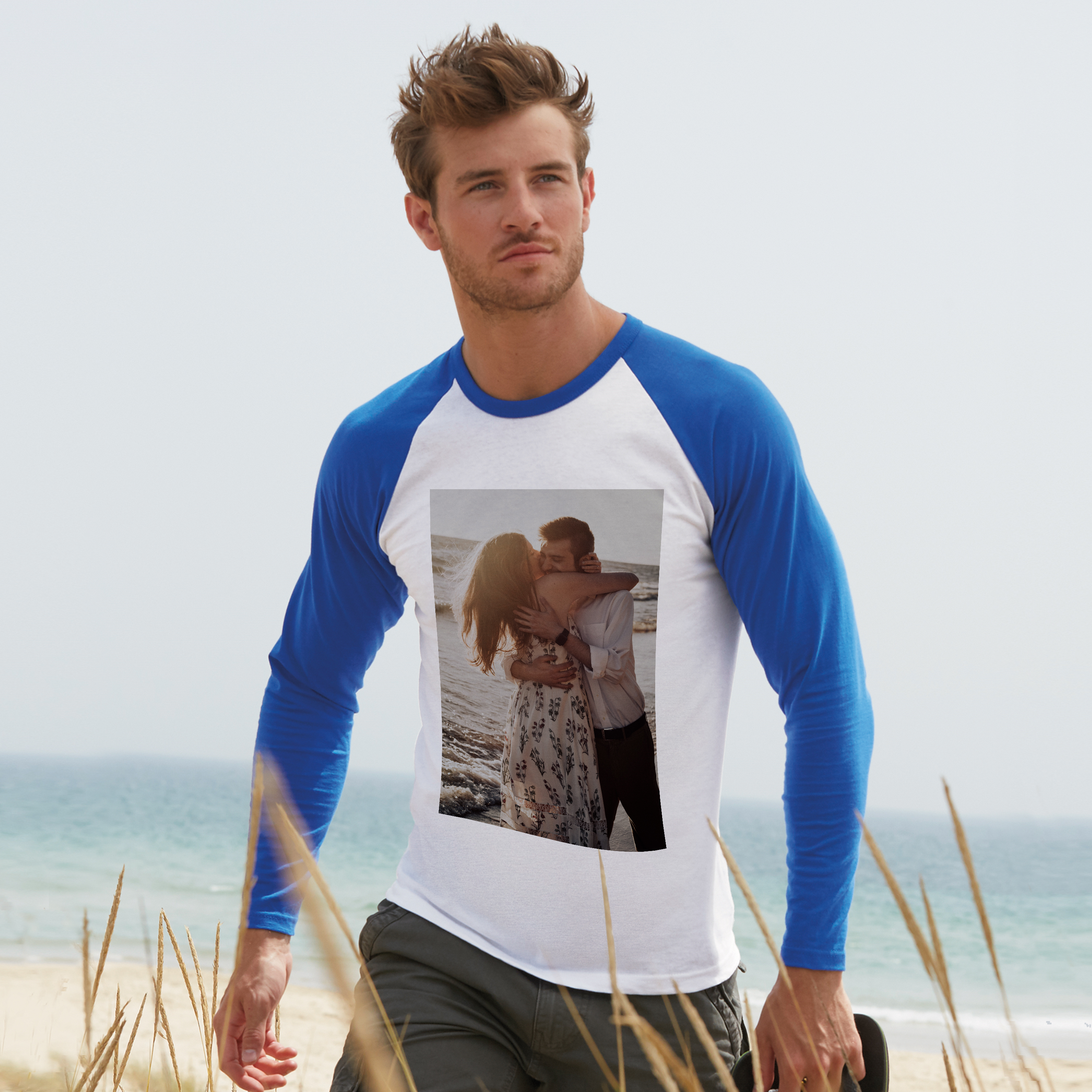 Longsleeve Weiß/Royal 4