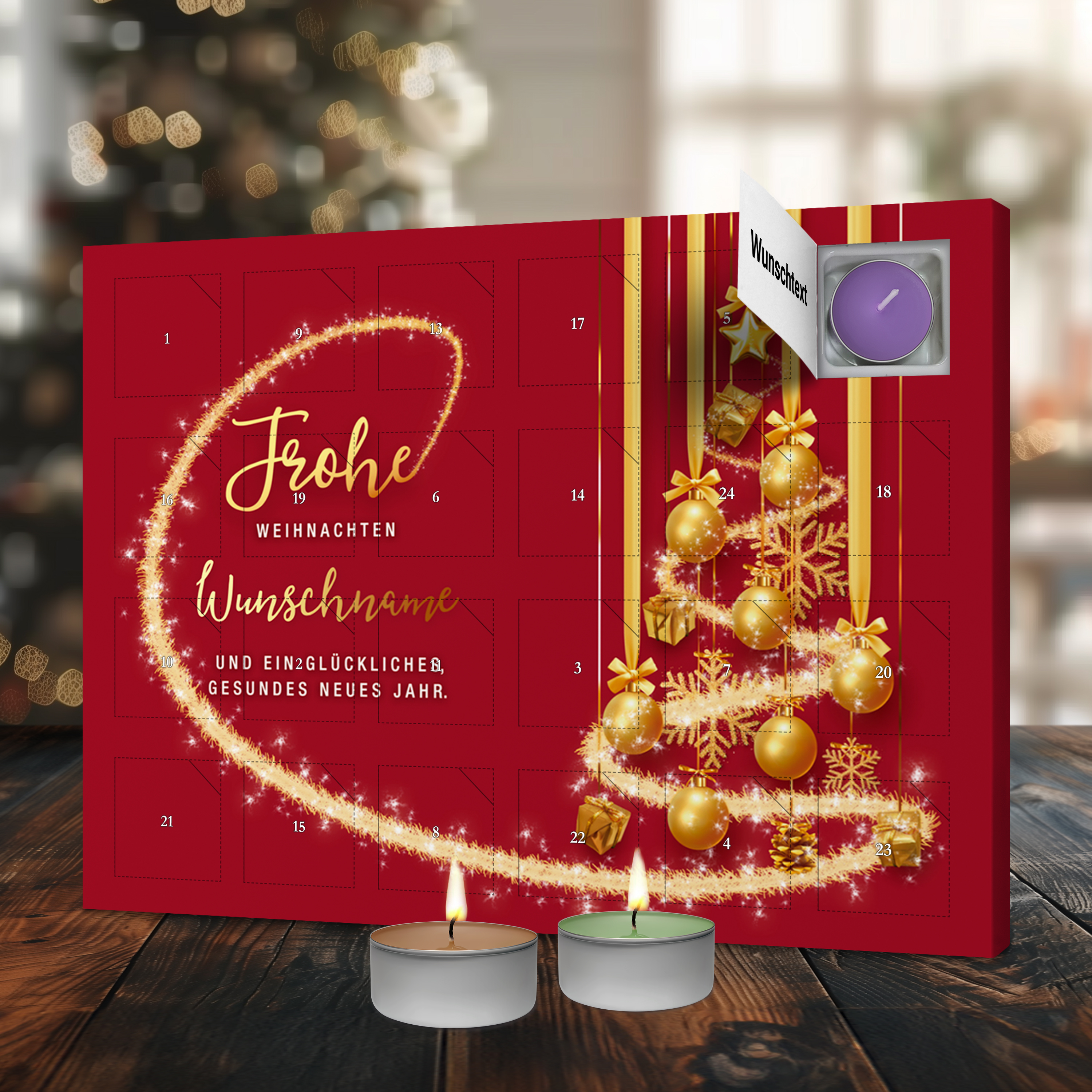 Namens-Adventskalender Duftkerze 4