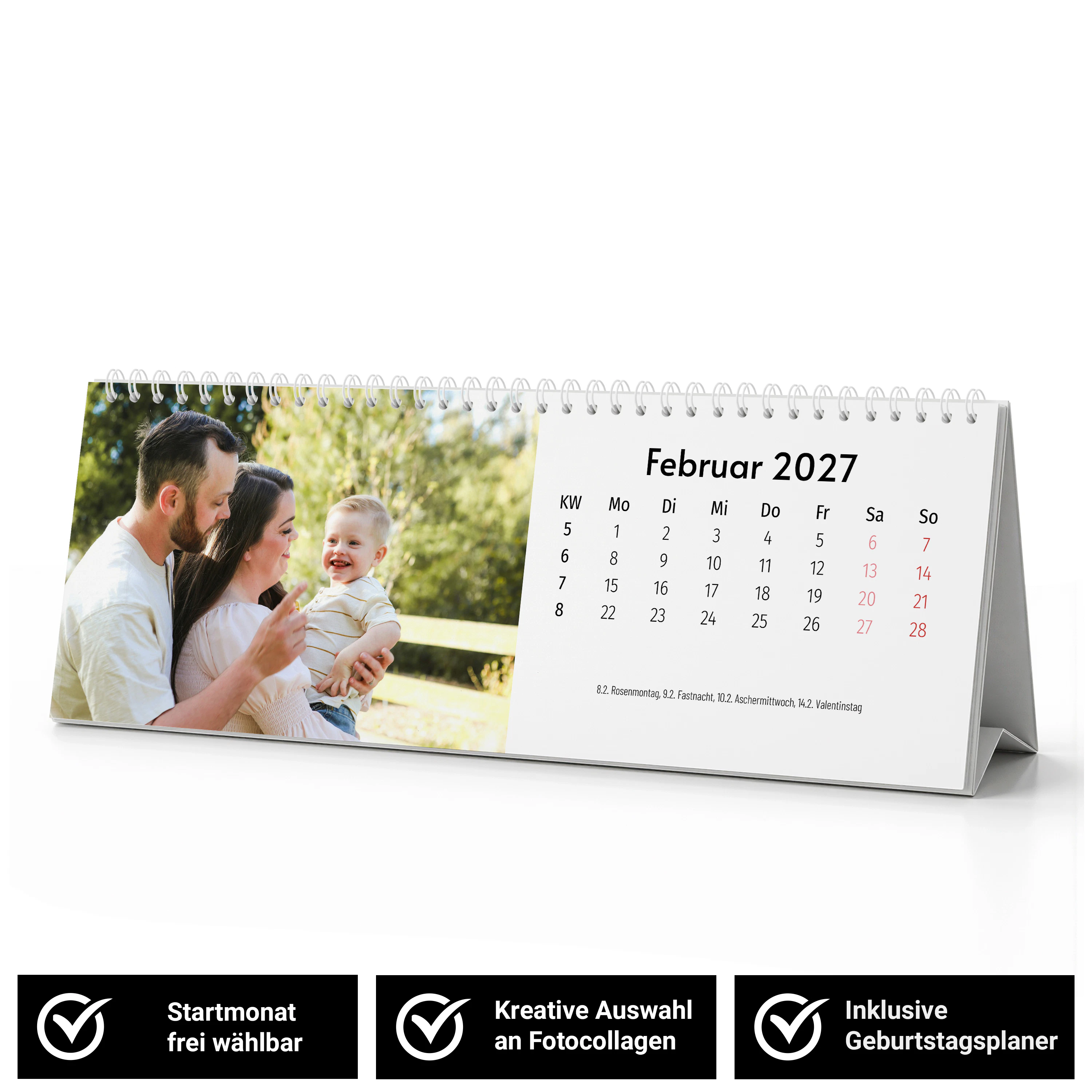 Tischkalender Portrait - Standard 1
