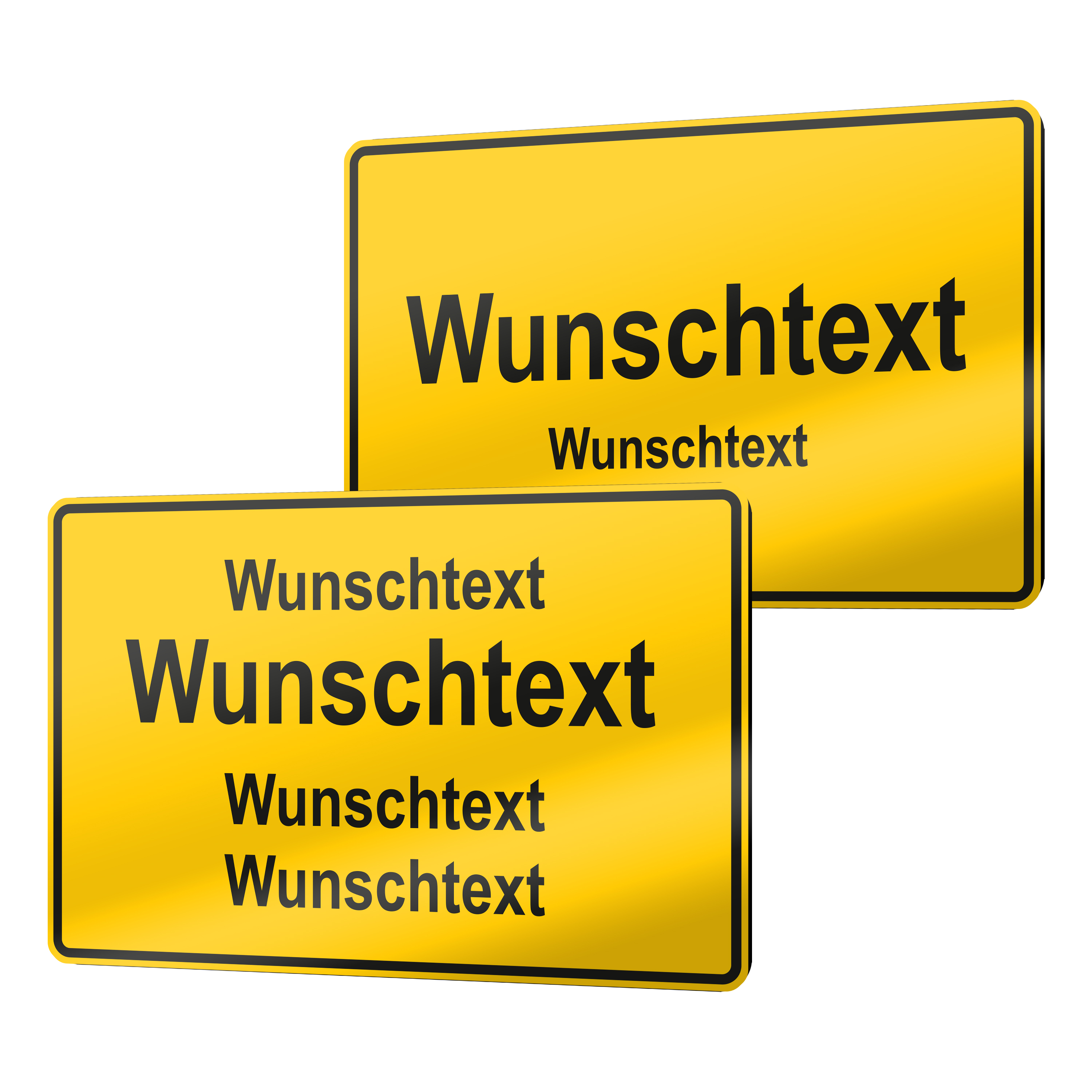 Ortsschilder 30 cm x 20 cm Blechschild 1