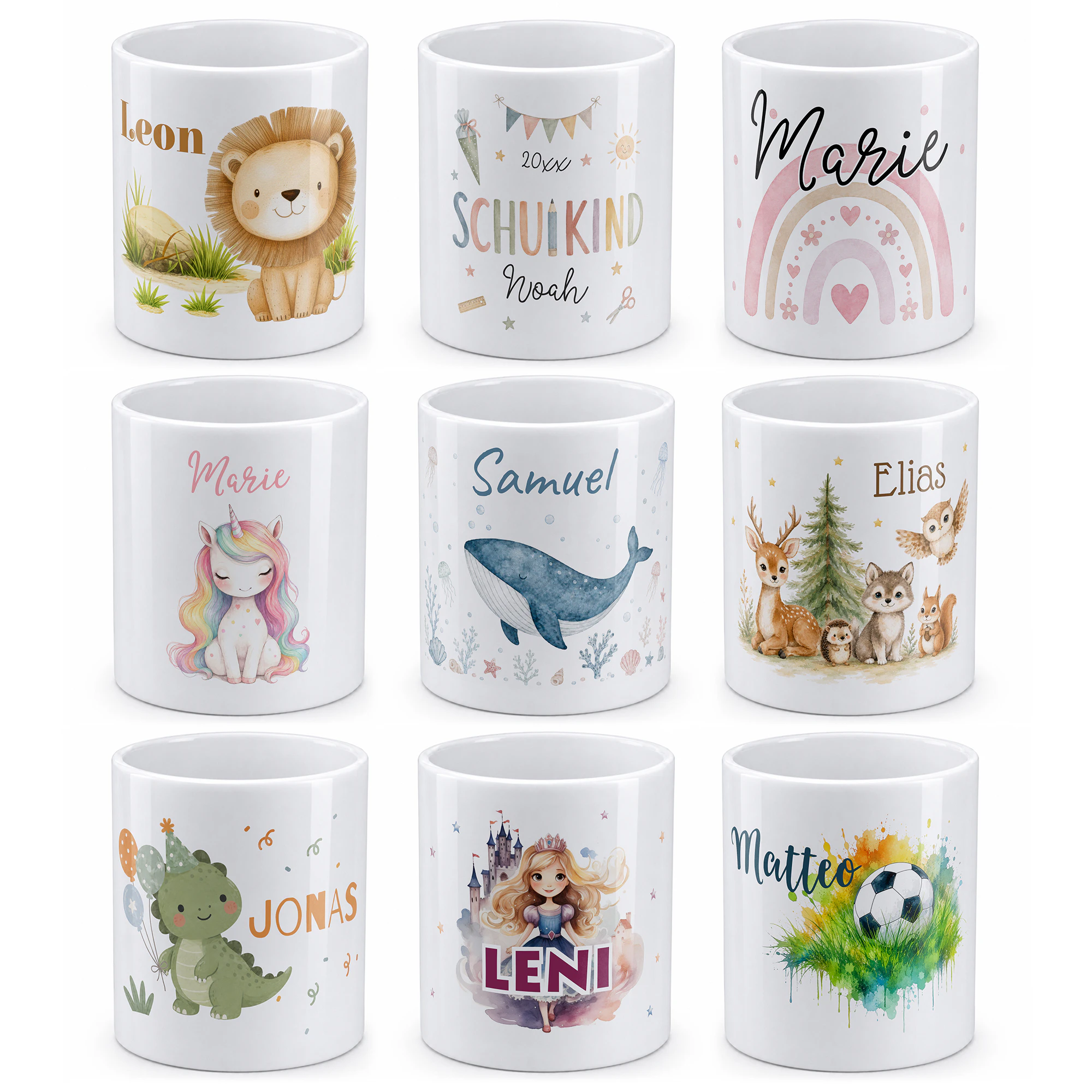 Kindertasse Standard Weiß 2