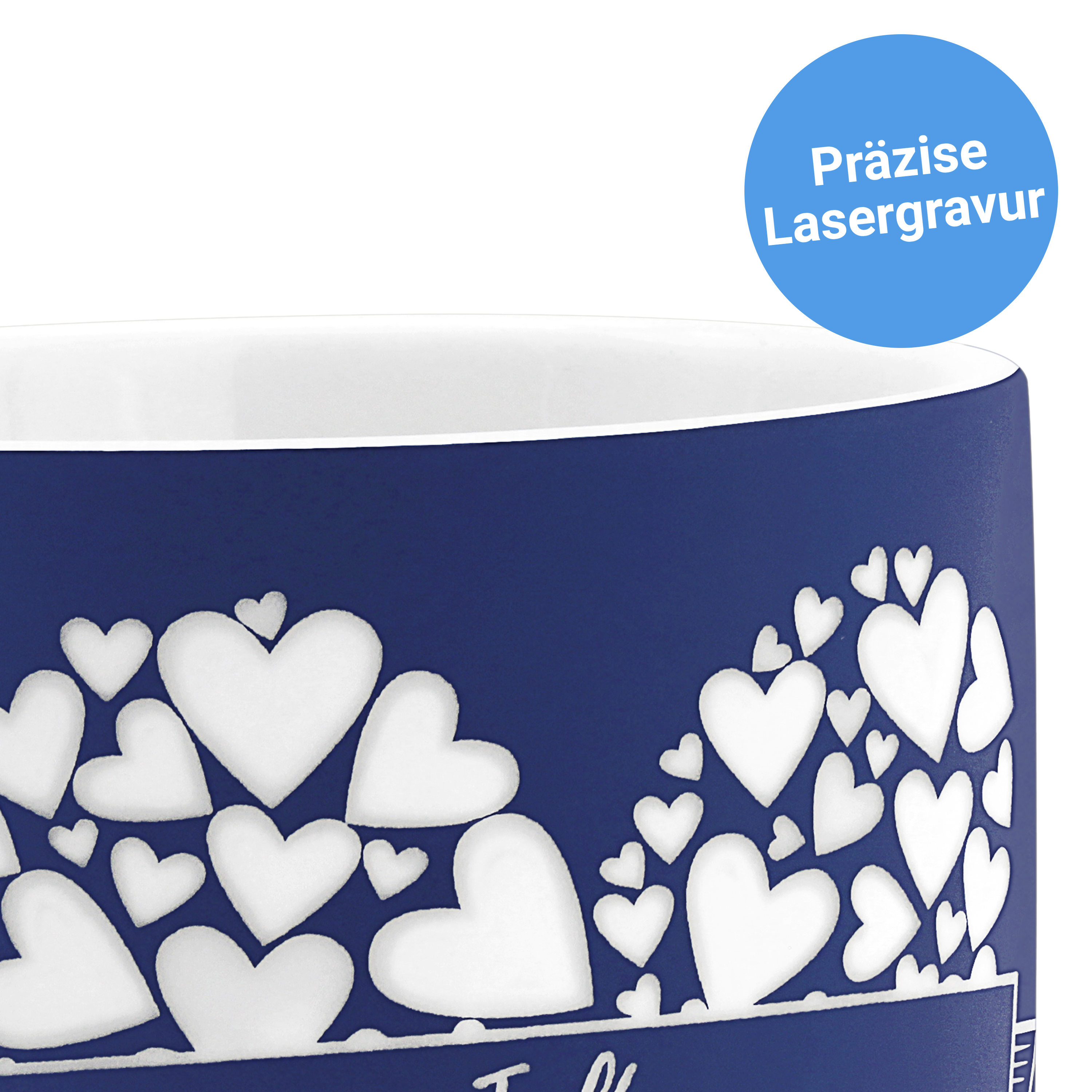 Kaffeebecher "Gravur" Blau 2