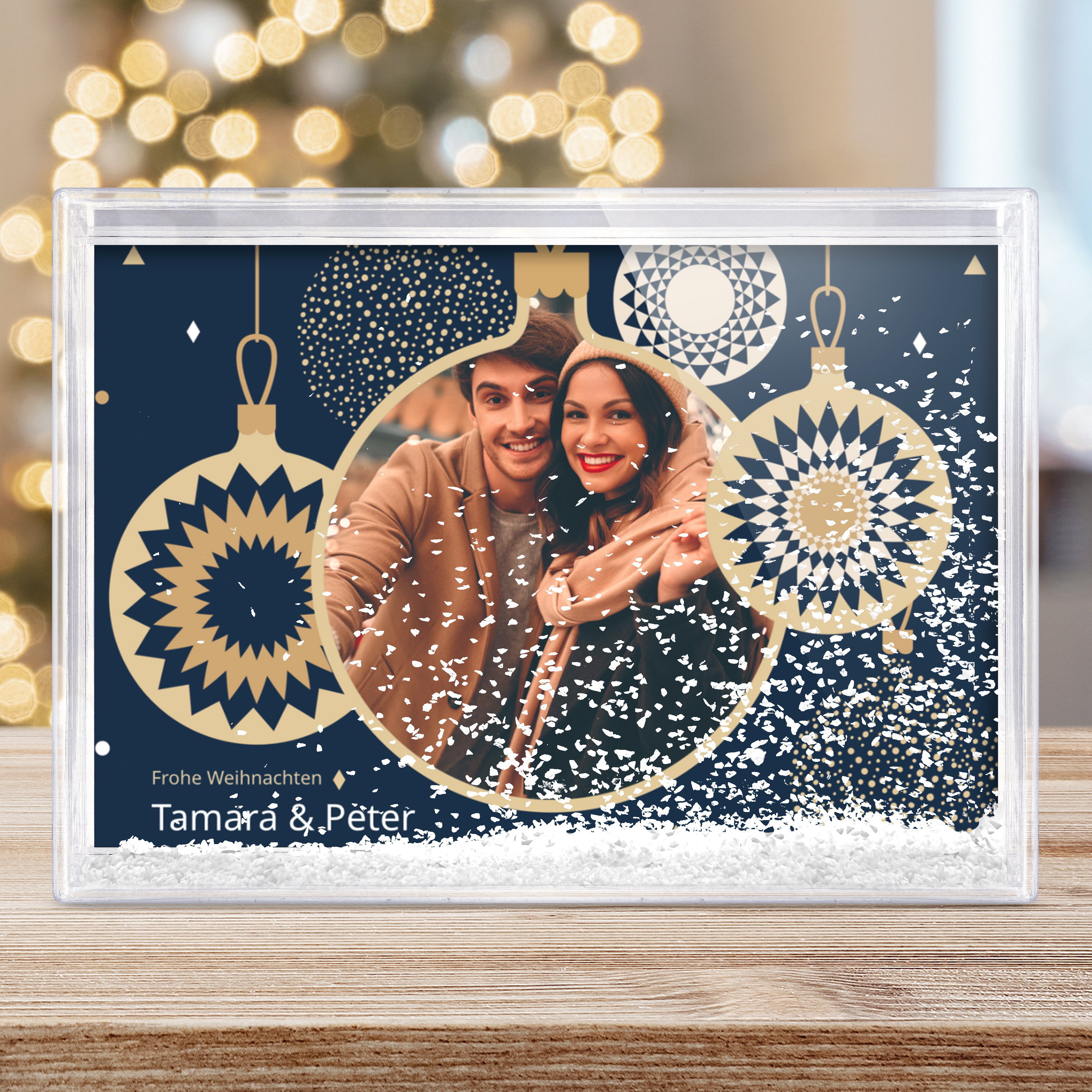 Schüttelrahmen Schnee 6