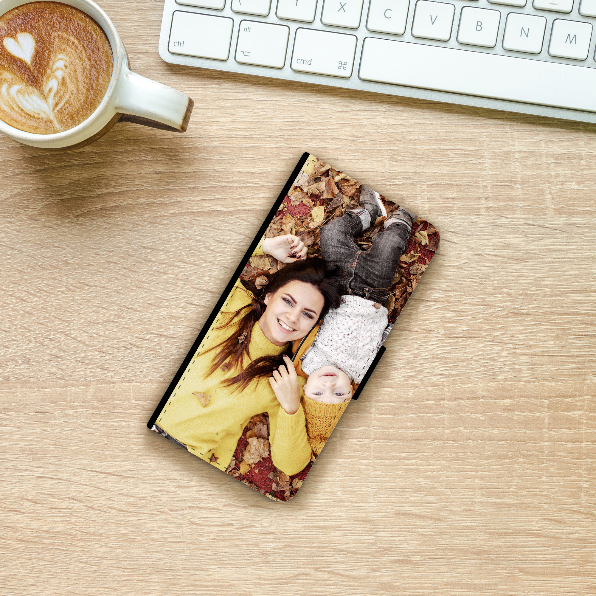 iPhone SE (2016) Flipcase schwarz 5