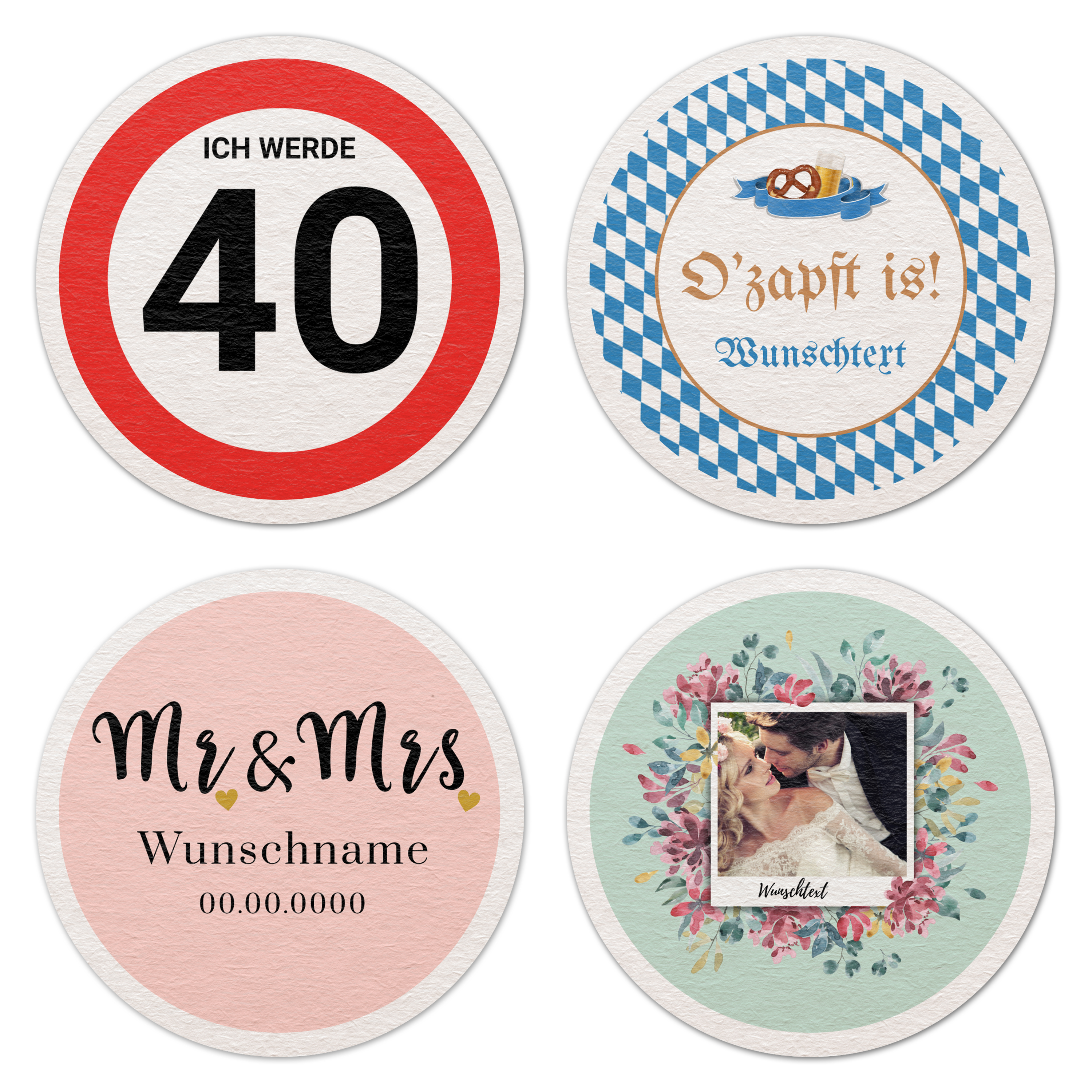 Bierdeckel Rund Karton 5