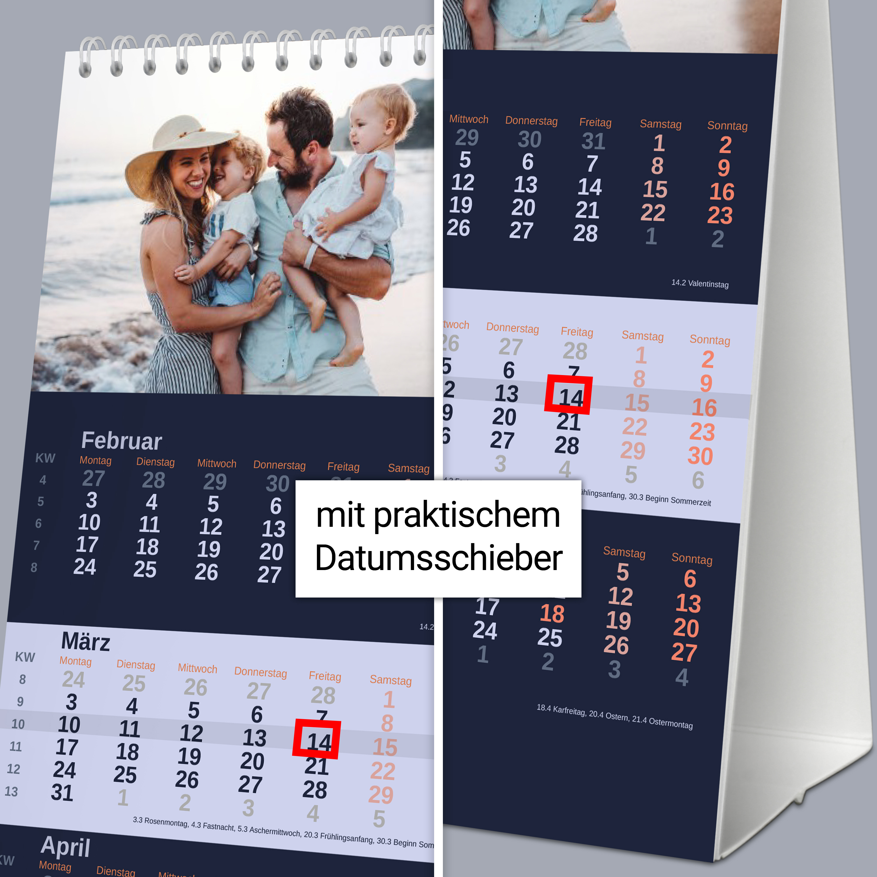 3-Monats-Tischkalender - Standard 6