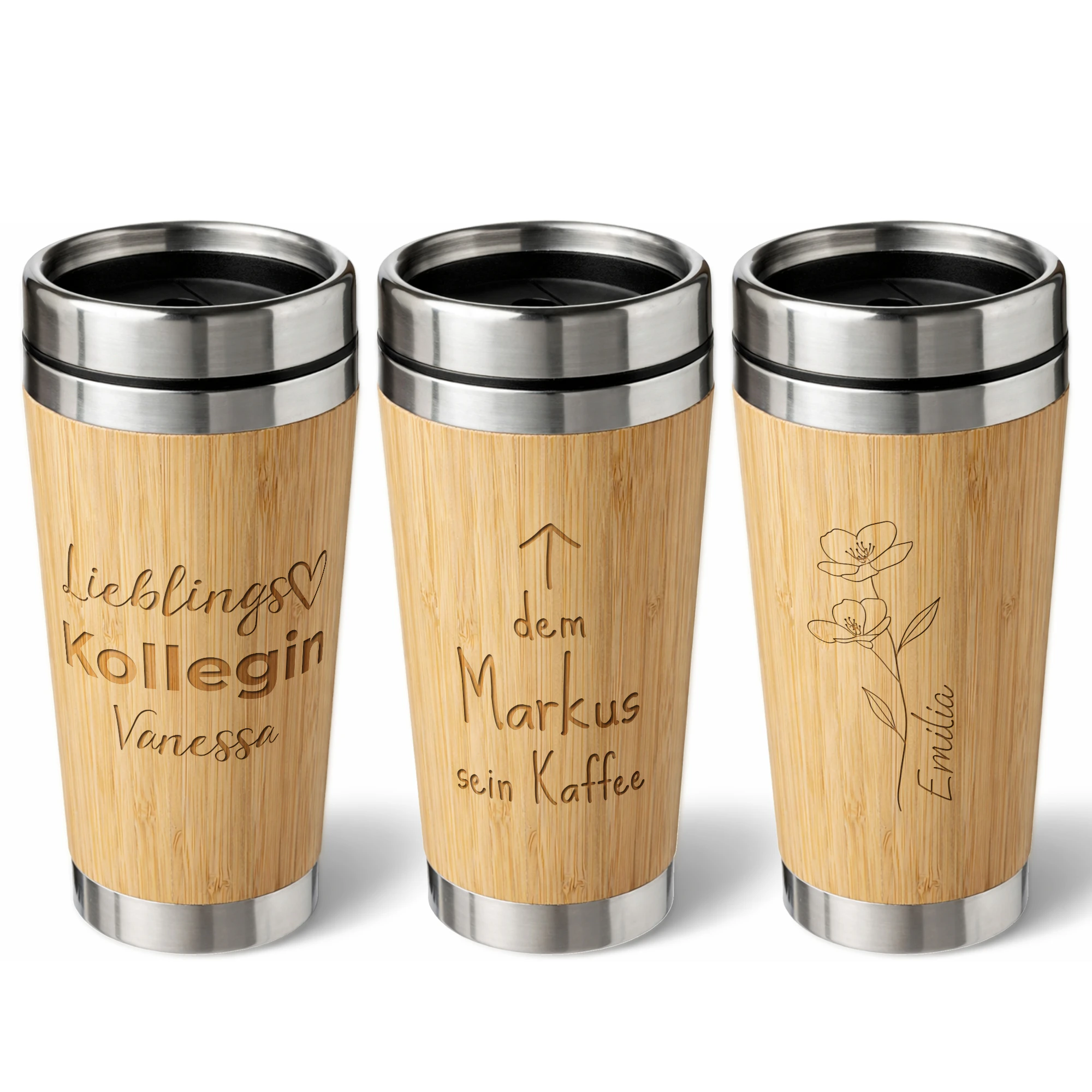 Thermobecher "Bambus to Go" - Standard 1