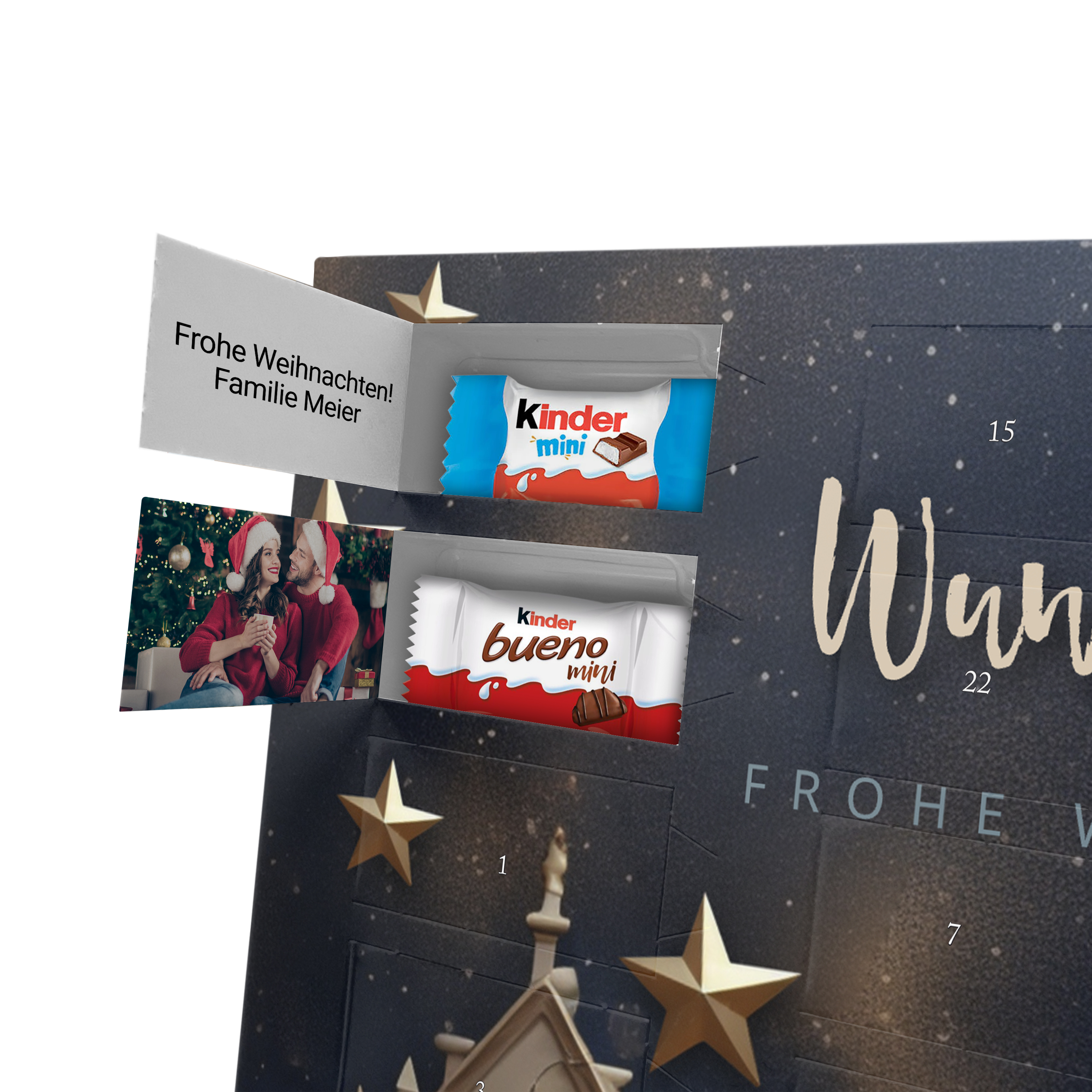 Namens-Adventskalender Kinder Schokolade 2